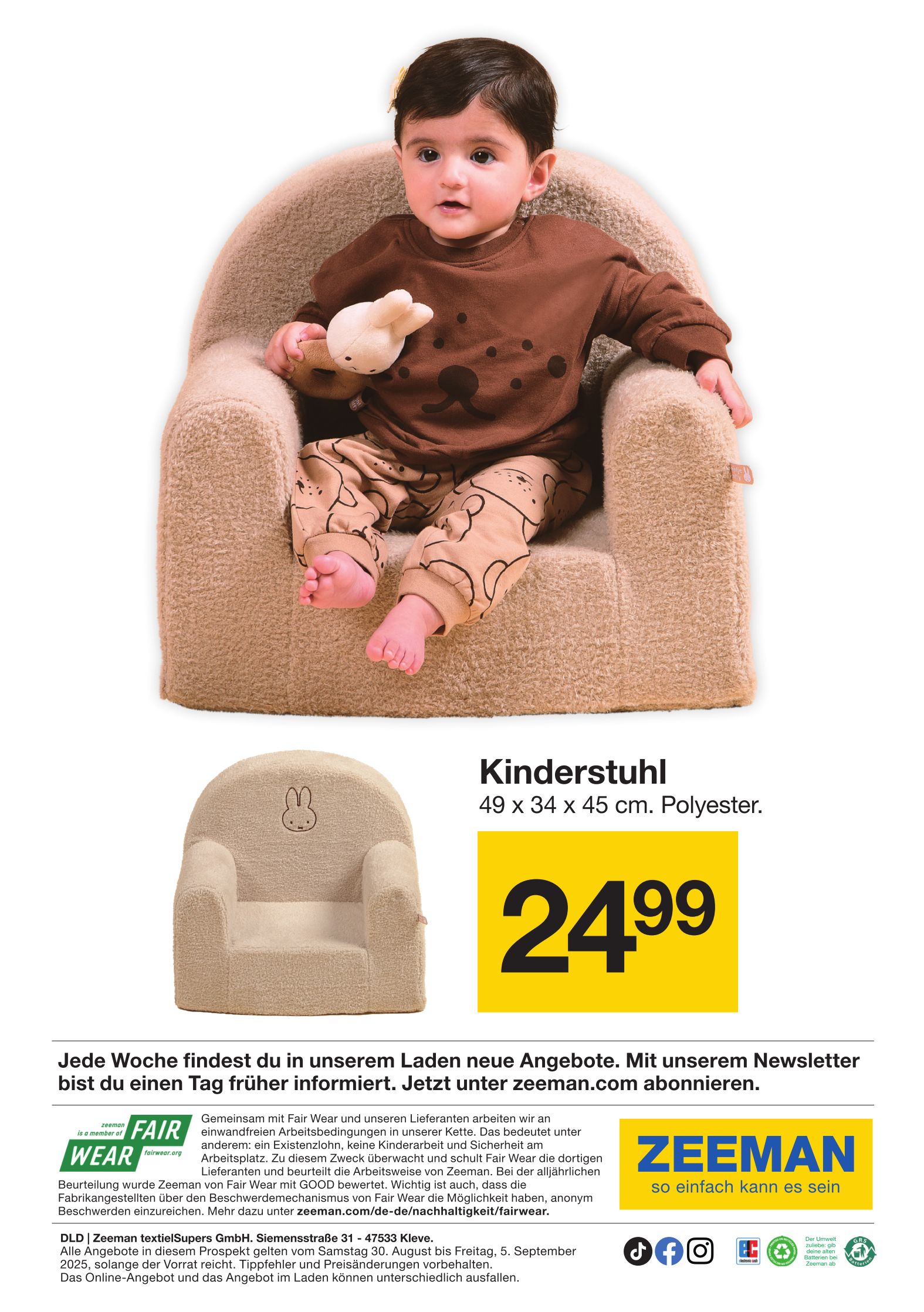 zeeman - Zeeman - Miffy-Prospekt gültig vom 30.08. bis 05.09. - page: 5