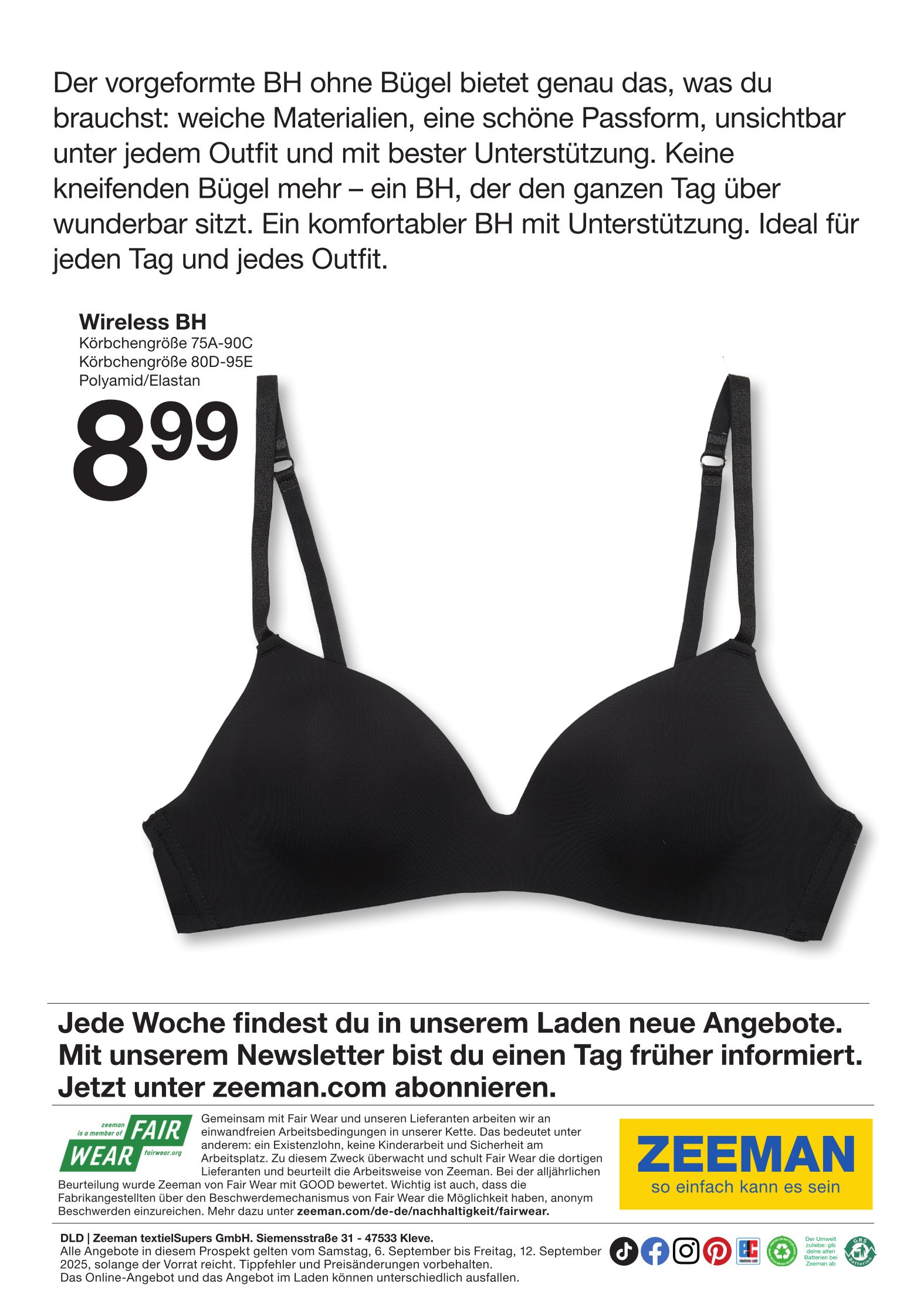 zeeman - Zeeman-Prospekt gültig vom 06.09. bis 12.09. - page: 22