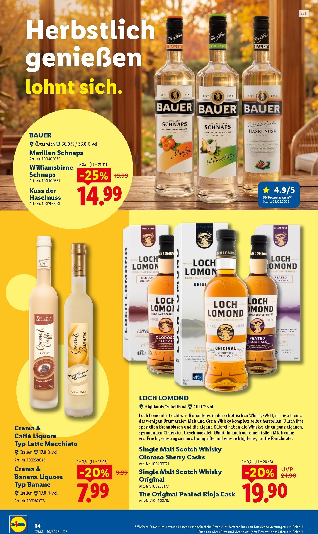 lidl - Lidl - Wein & Spirituosen Prospekt – von Donnerstag 01.10.2026 bis Samstag 31.10.2026 - page: 14