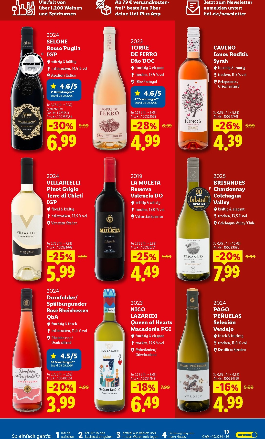 lidl - Lidl - Wein & Spirituosen Prospekt – von Donnerstag 01.10.2026 bis Samstag 31.10.2026 - page: 19