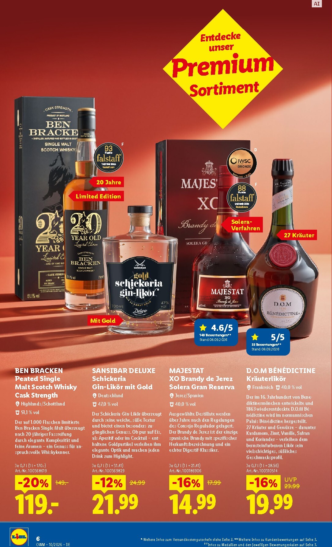 lidl - Lidl - Wein & Spirituosen Prospekt – von Donnerstag 01.10.2026 bis Samstag 31.10.2026 - page: 6