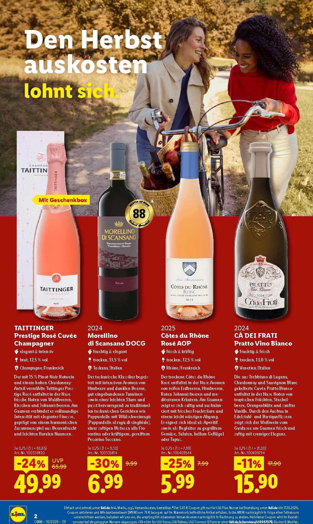 lidl - Lidl - Wein & Spirituosen Prospekt – von Donnerstag 01.10.2026 bis Samstag 31.10.2026 - page: 2