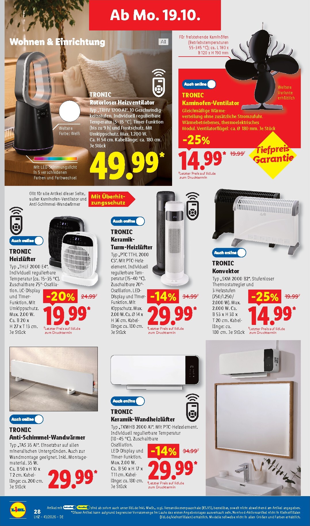 lidl - Lidl - Angebot der Woche Prospekt nächste Woche – von Montag 19.10.2026 bis Samstag 24.10.2026 - page: 14