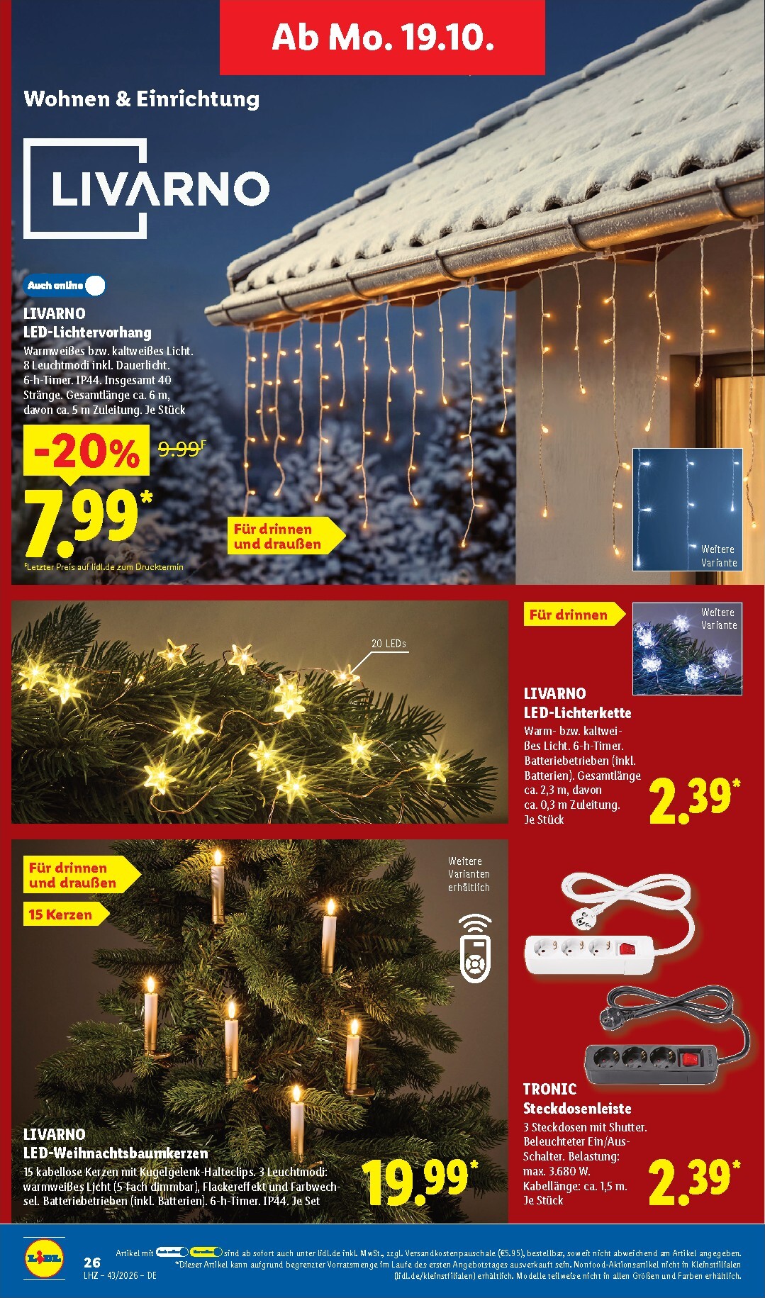 lidl - Lidl - Angebot der Woche Prospekt nächste Woche – von Montag 19.10.2026 bis Samstag 24.10.2026 - page: 12