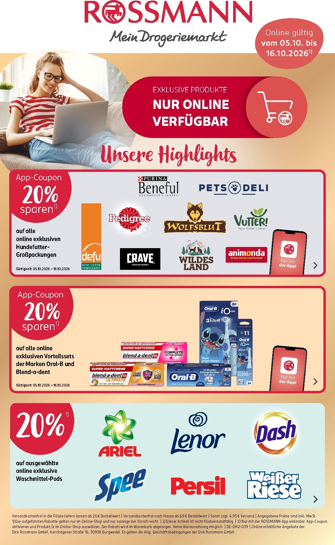 rossmann - ROSSMANN - Online Exklusiv Angebote Prospekt nächste Woche – von Montag 05.10.2026 bis Freitag 16.10.2026