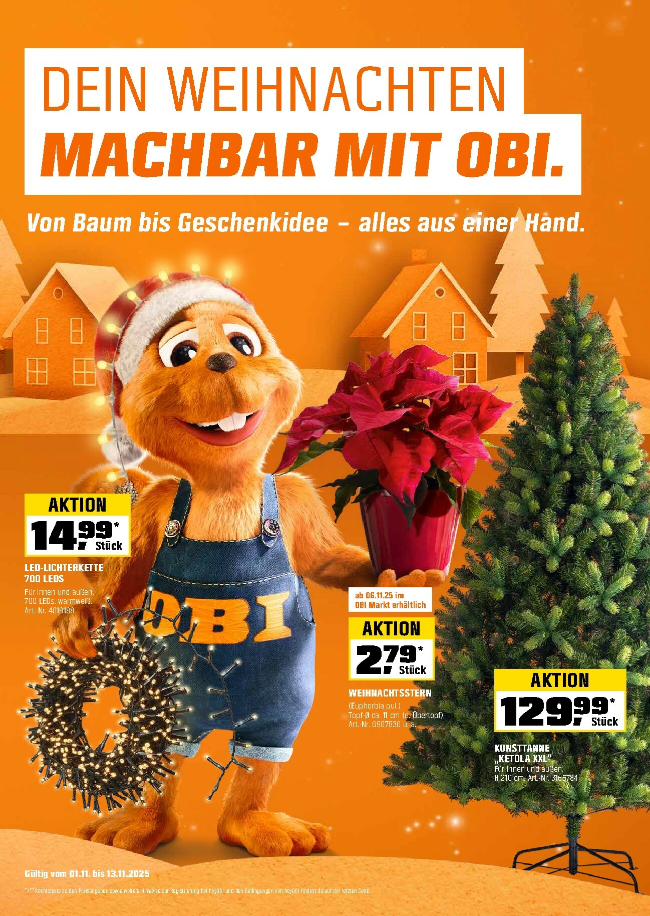 obi - Obi - Weihnachten-Prospekt gültig vom 01.11. bis 13.11.