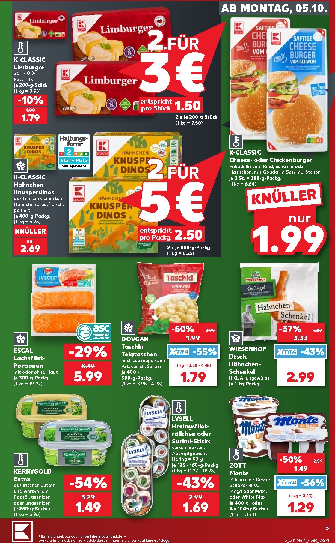 kaufland - Kaufland Německo - Richtig Sparen Zum Wochenstart Prospekt nächste Woche – von Montag 05.10.2026 bis Mittwoch 07.10.2026 - page: 3