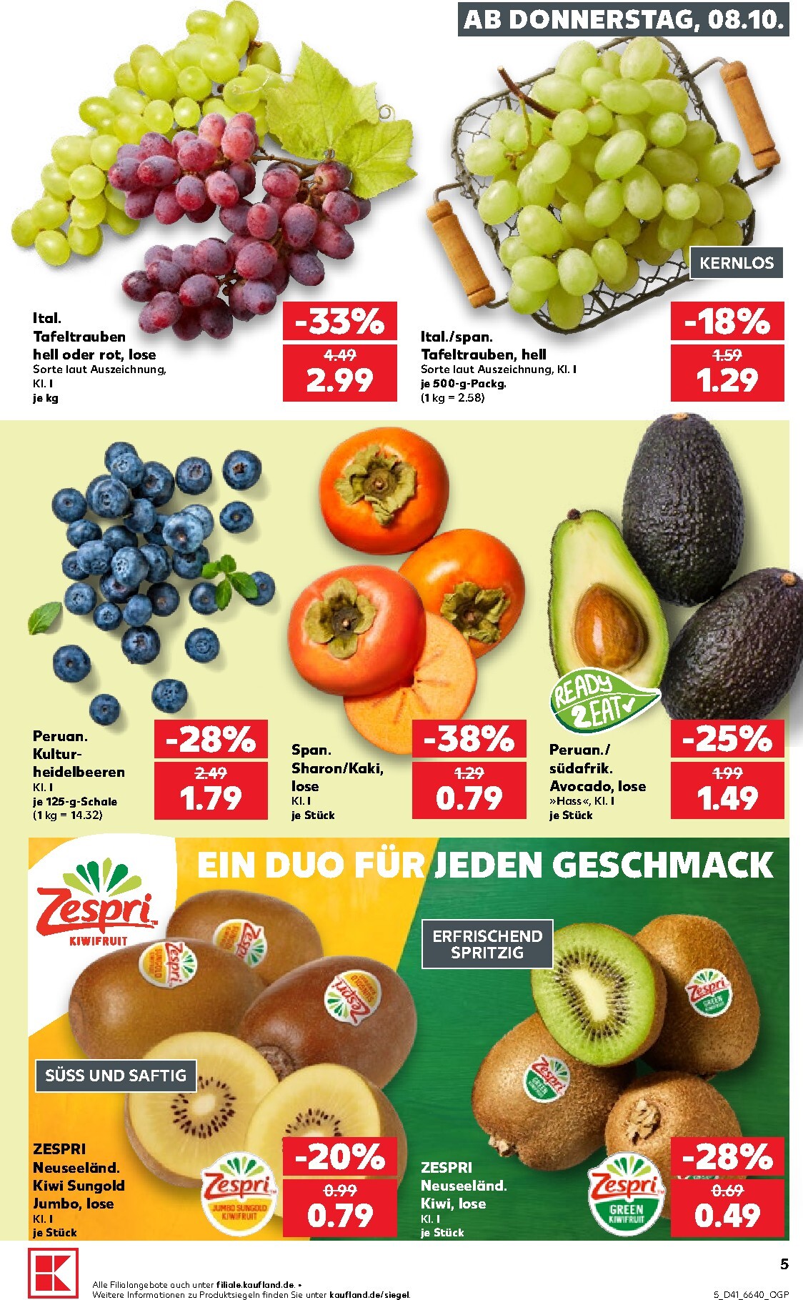 kaufland - Kaufland Prospekt nächste Woche – von Donnerstag 08.10.2026 bis Mittwoch 14.10.2026 - page: 5