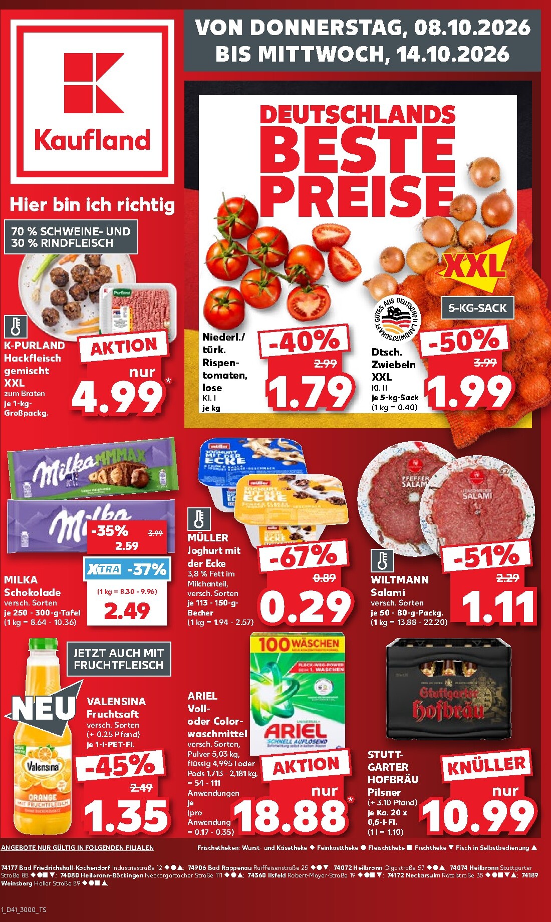 kaufland - Kaufland Prospekt nächste Woche – von Donnerstag 08.10.2026 bis Mittwoch 14.10.2026