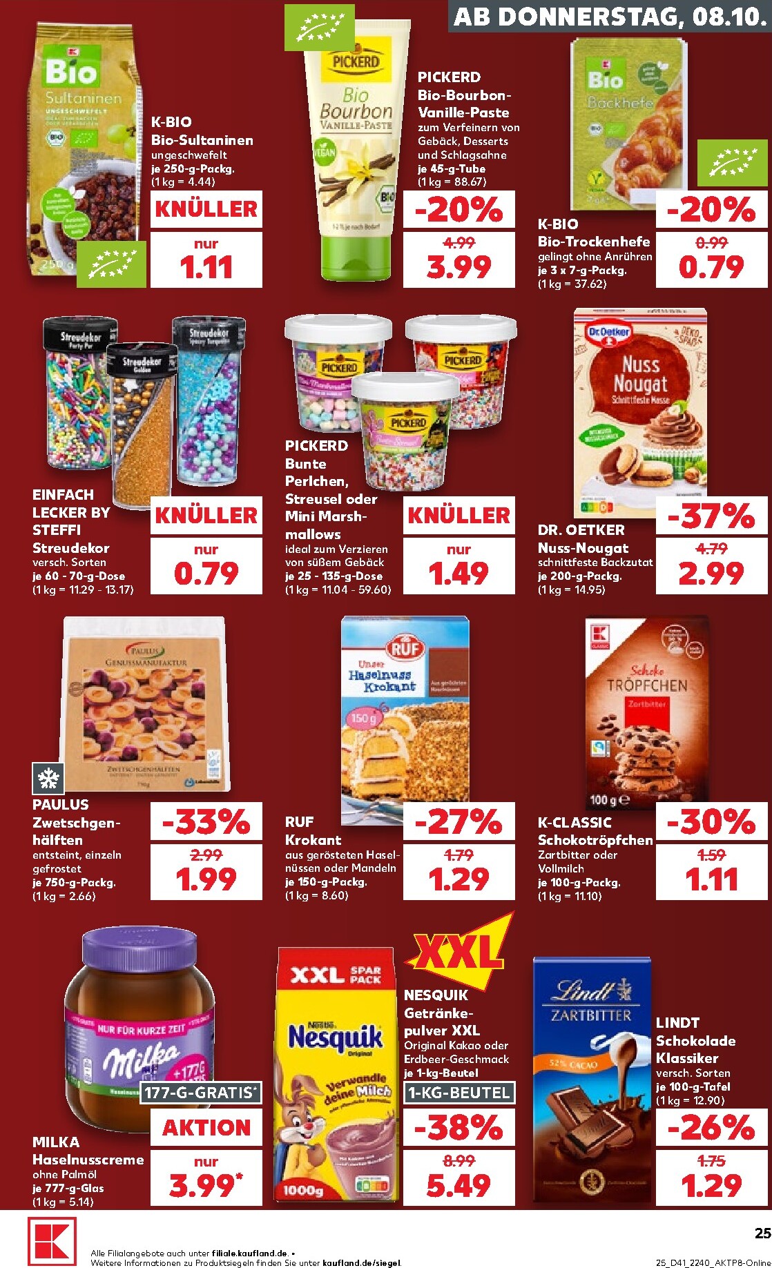 kaufland - Kaufland Prospekt nächste Woche – von Donnerstag 08.10.2026 bis Mittwoch 14.10.2026 - page: 25
