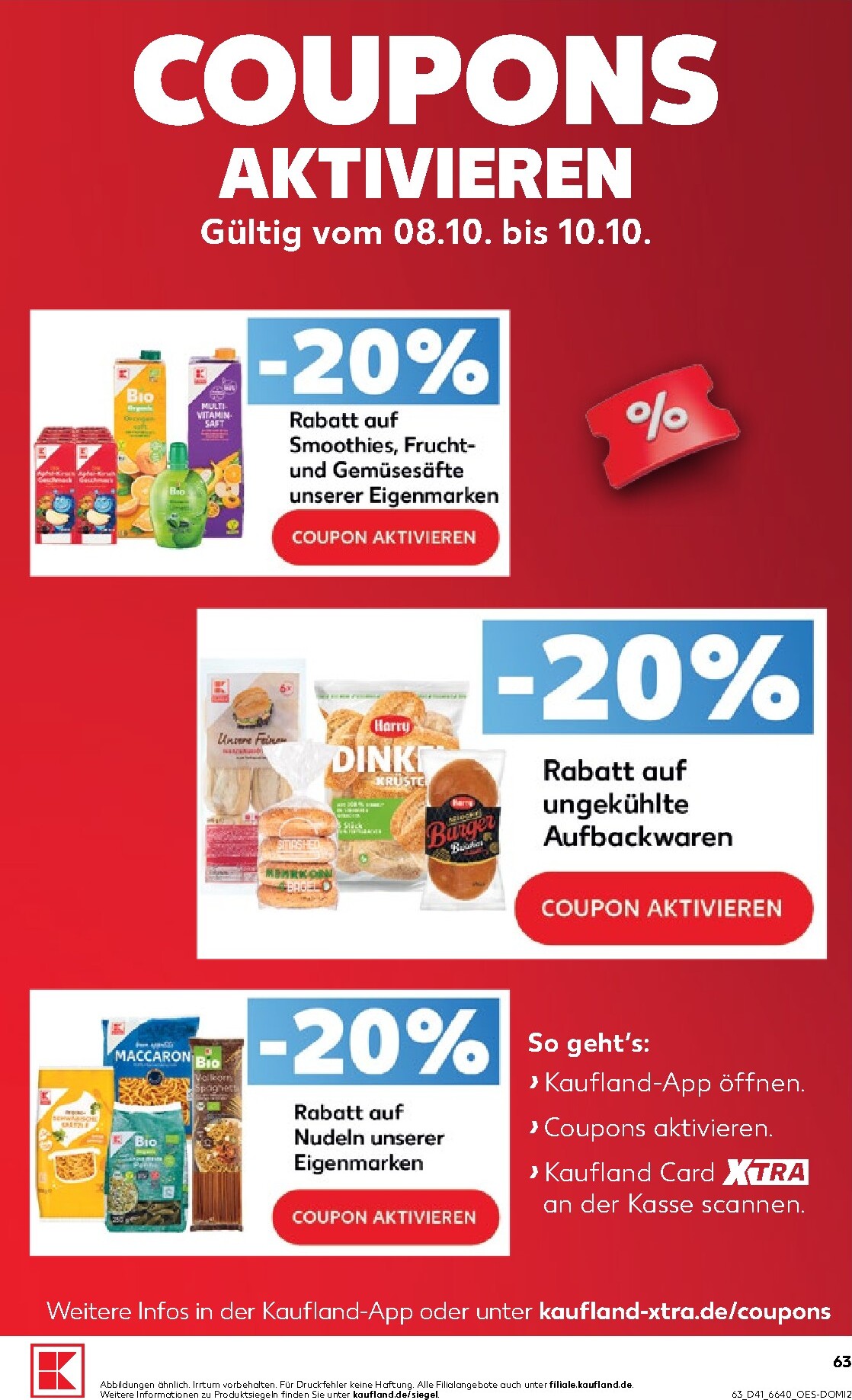 kaufland - Kaufland Prospekt nächste Woche – von Donnerstag 08.10.2026 bis Mittwoch 14.10.2026 - page: 63