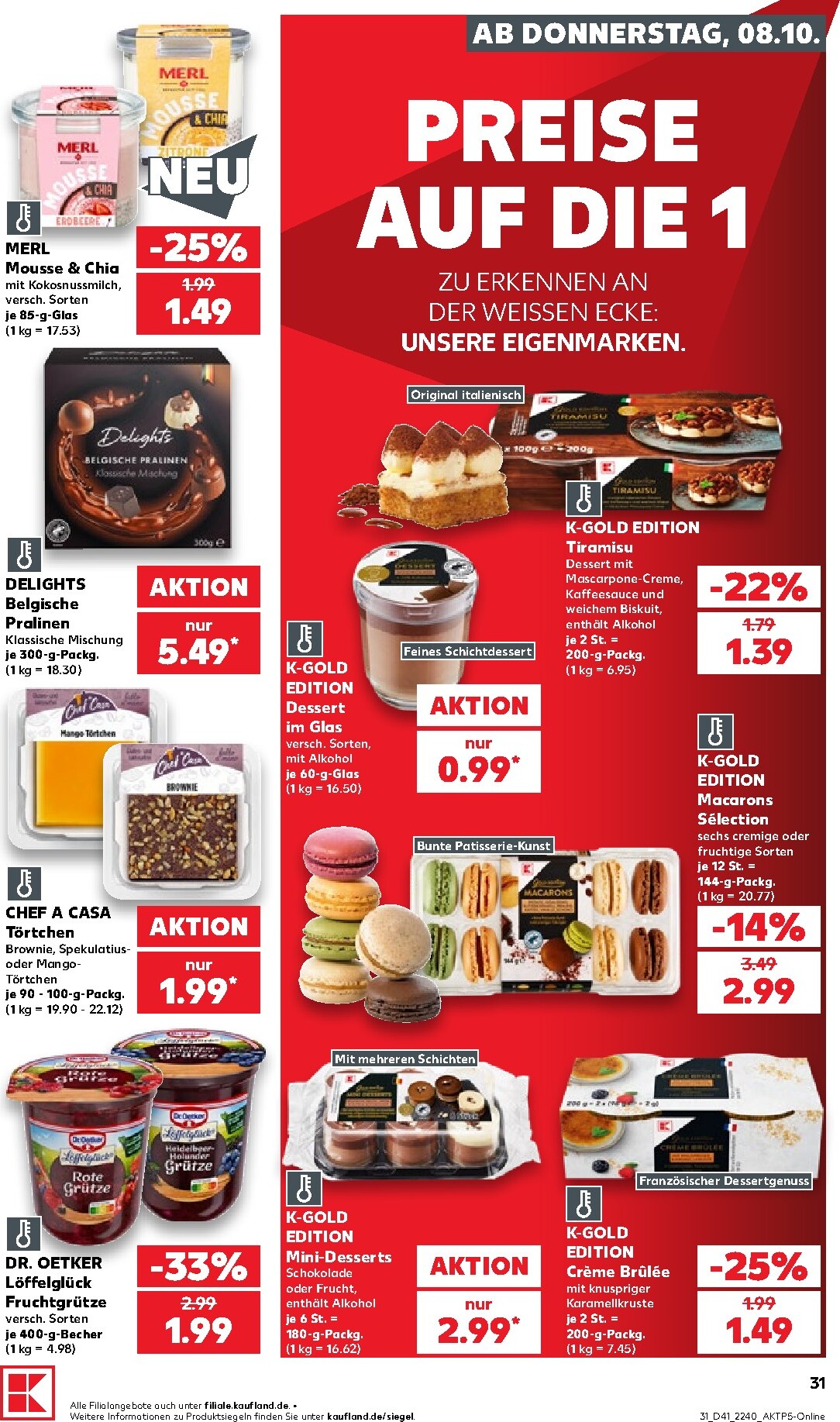 kaufland - Kaufland Prospekt nächste Woche – von Donnerstag 08.10.2026 bis Mittwoch 14.10.2026 - page: 31