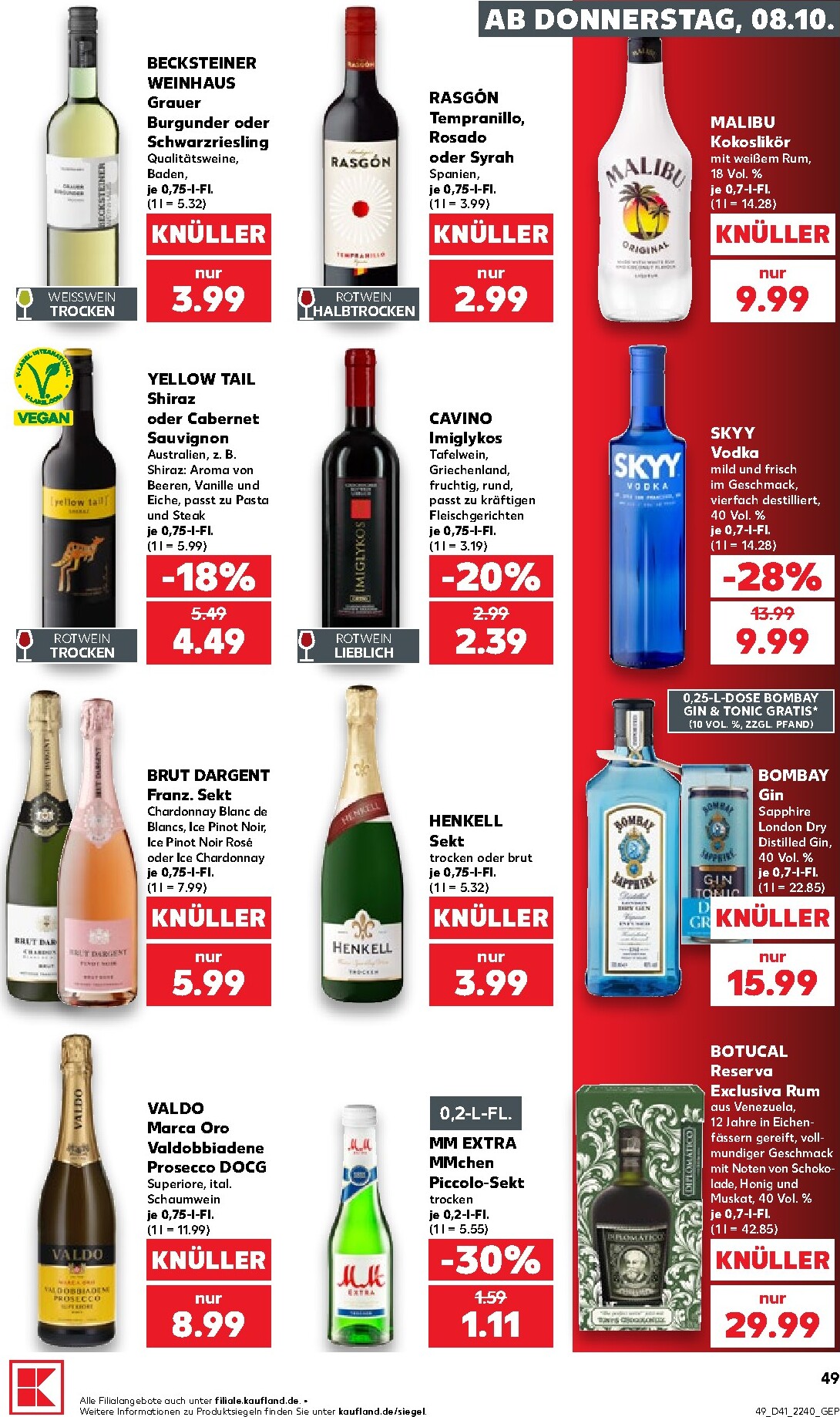 kaufland - Kaufland Prospekt nächste Woche – von Donnerstag 08.10.2026 bis Mittwoch 14.10.2026 - page: 49