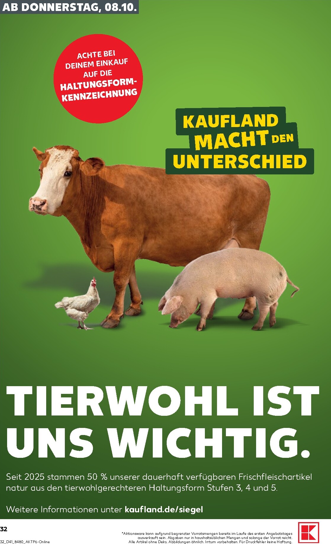 kaufland - Kaufland Prospekt nächste Woche – von Donnerstag 08.10.2026 bis Mittwoch 14.10.2026 - page: 32