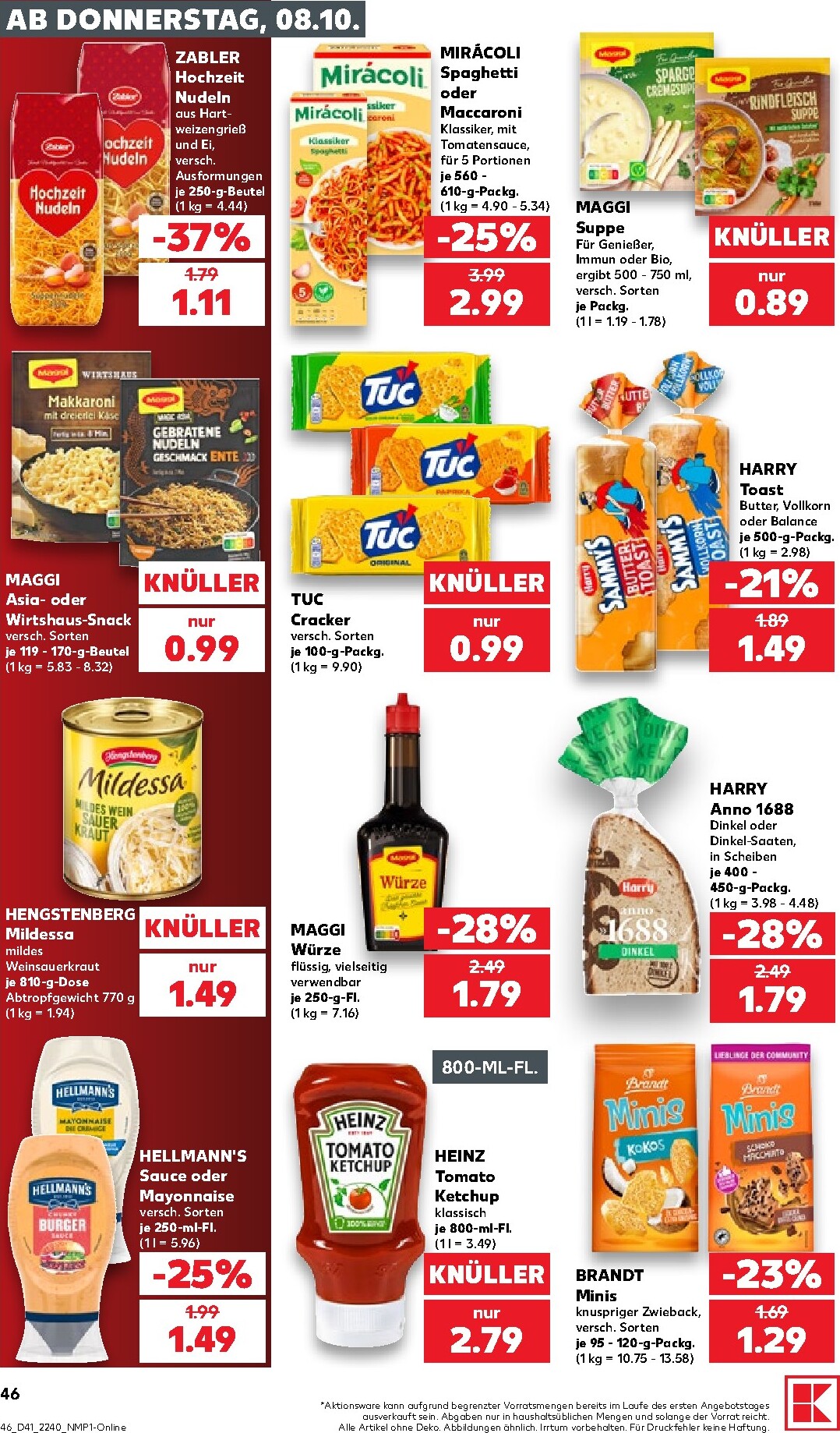 kaufland - Kaufland Prospekt nächste Woche – von Donnerstag 08.10.2026 bis Mittwoch 14.10.2026 - page: 46