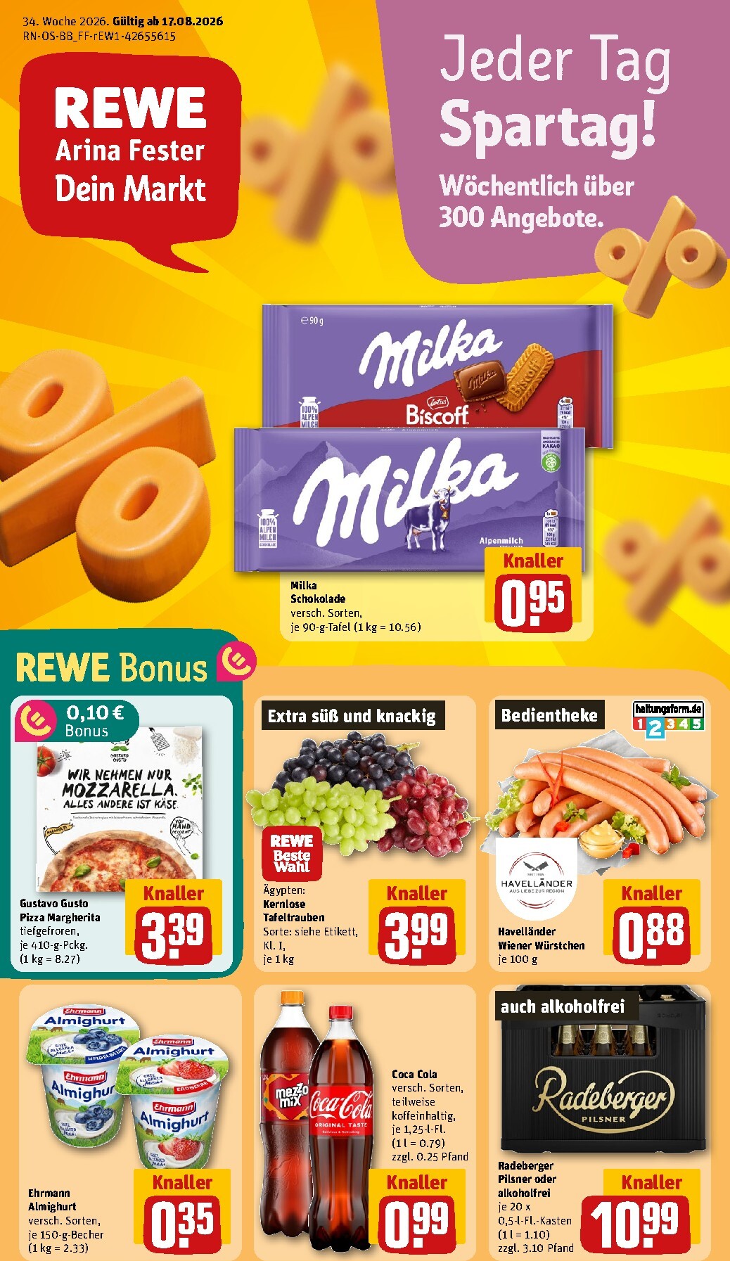 rewe - Rewe Prospekt nächste Woche – von Montag 17.08.2026 bis Sonntag 23.08.2026
