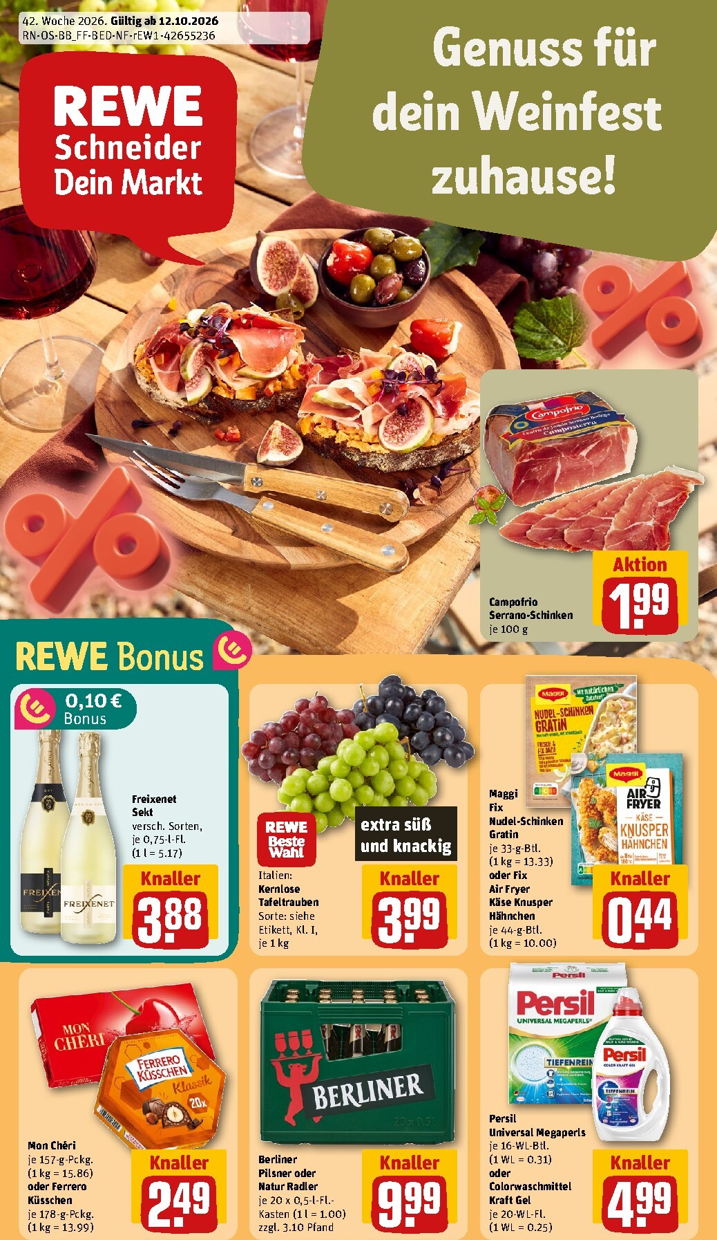 rewe - Rewe Prospekt nächste Woche – von Montag 12.10.2026 bis Sonntag 18.10.2026