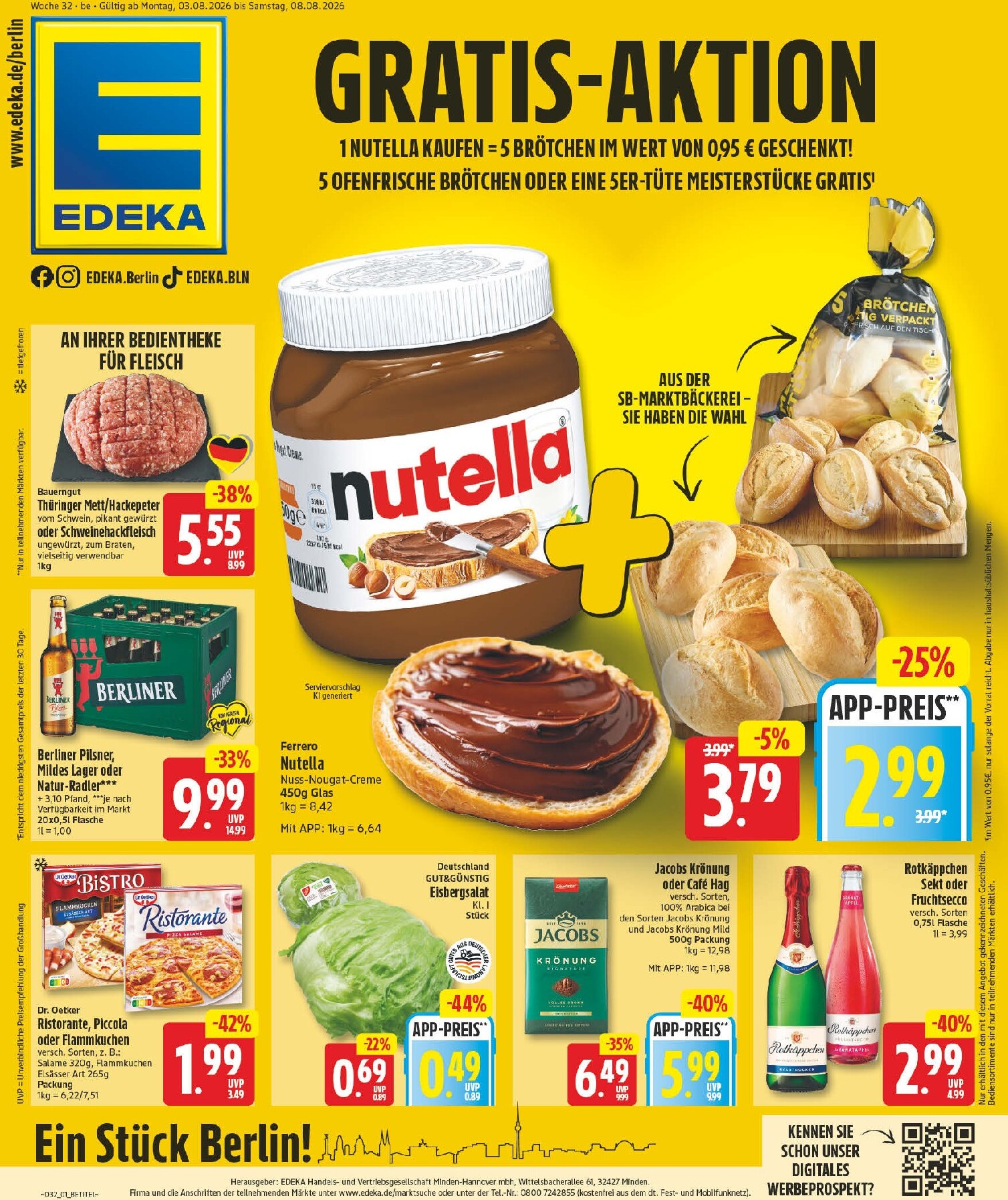 edeka - Edeka Prospekt nächste Woche – von Montag 03.08.2026 bis Samstag 08.08.2026