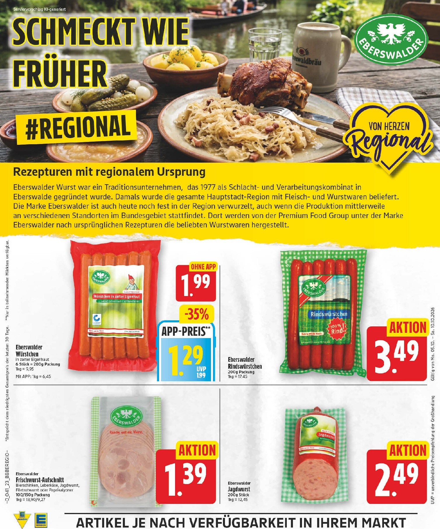 edeka - Edeka Prospekt nächste Woche – von Montag 05.10.2026 bis Samstag 10.10.2026 - page: 23