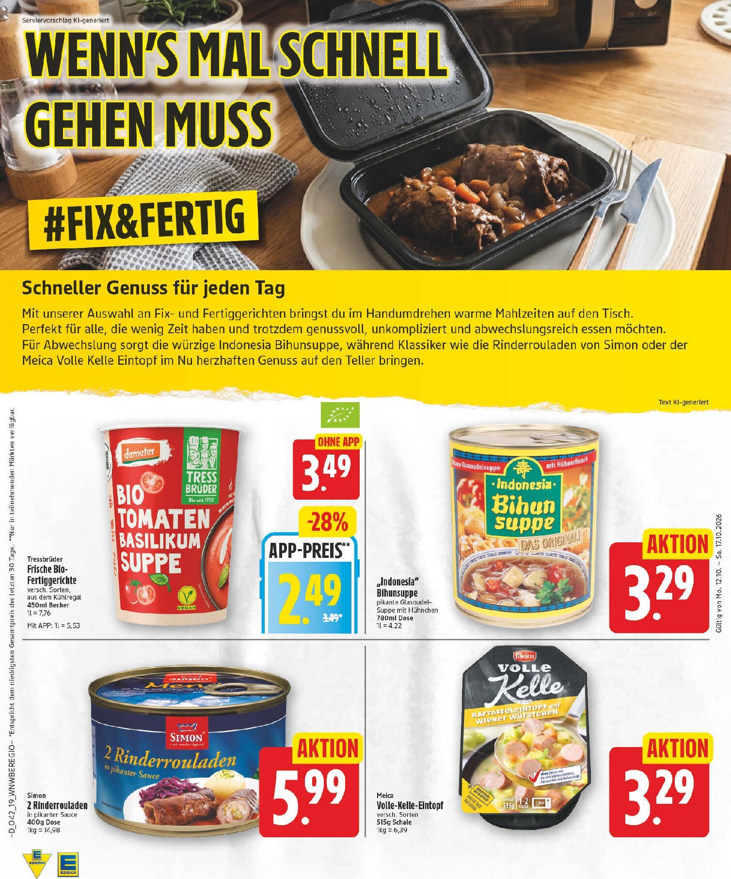 edeka - Edeka Prospekt nächste Woche – von Montag 12.10.2026 bis Samstag 17.10.2026 - page: 19