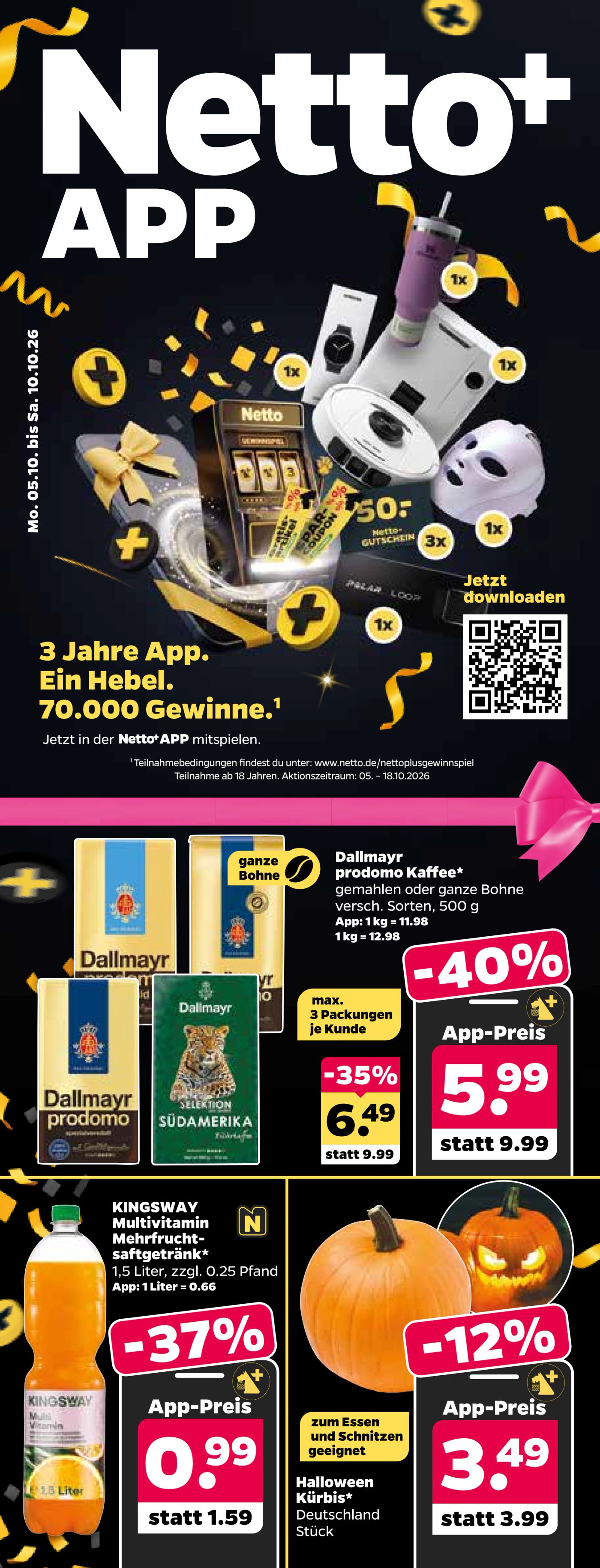 netto - Netto+ - App Prospekt nächste Woche – von Montag 05.10.2026 bis Samstag 10.10.2026
