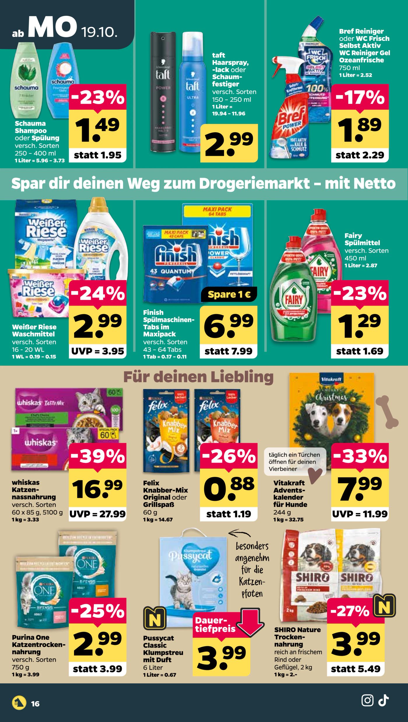netto - Netto Prospekt nächste Woche – von Montag 19.10.2026 bis Samstag 24.10.2026 - page: 18