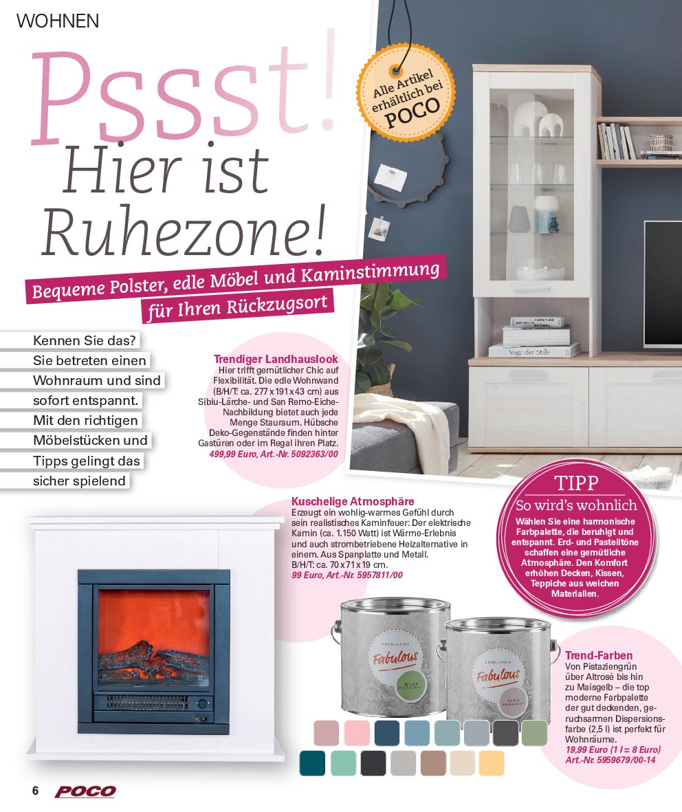 poco - Poco - Wohnwelt Herbst-Prospekt gültig vom 01.09. bis 30.11. - page: 6