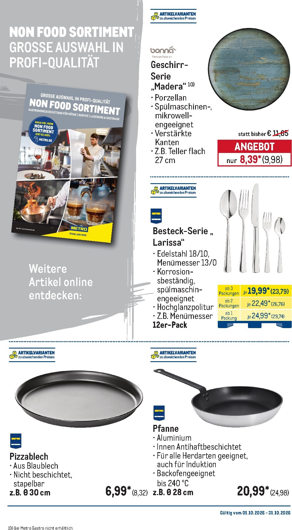metro - Metro - Monats-Menü Prospekt – von Donnerstag 01.10.2026 bis Samstag 31.10.2026 - page: 40