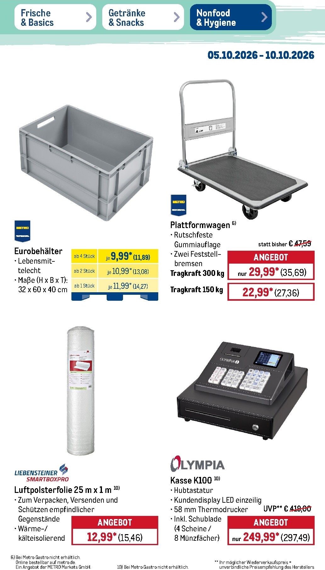 metro - Metro - NonFood Prospekt – von Montag 05.10.2026 bis Samstag 10.10.2026 - page: 12