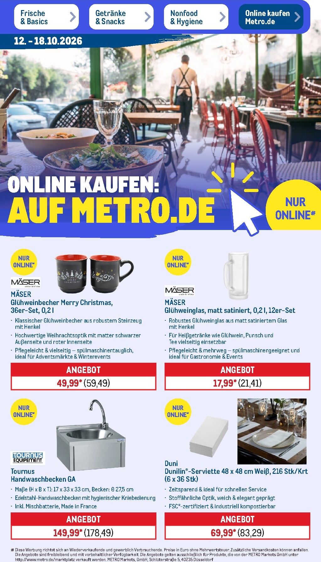 metro - Metro - NonFood Prospekt – von Montag 12.10.2026 bis Samstag 17.10.2026 - page: 15