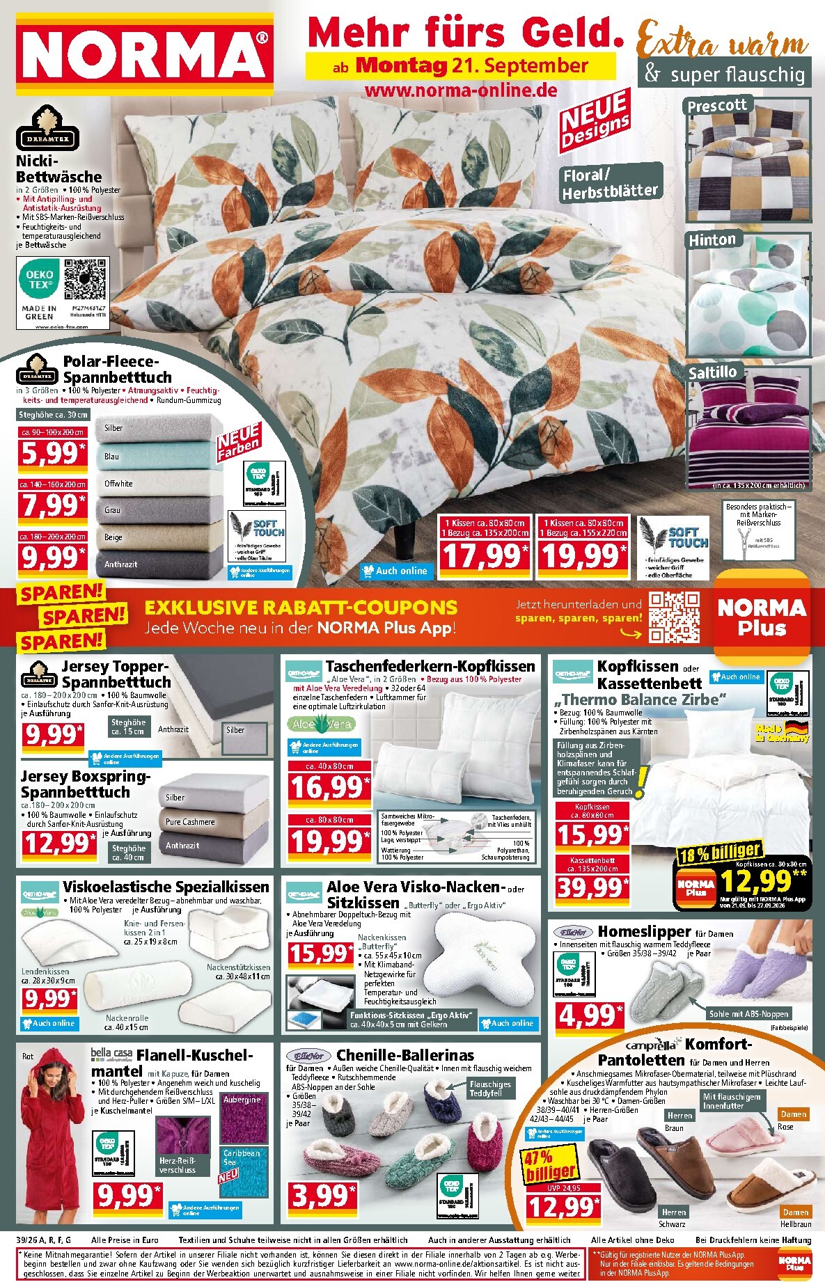 norma - Norma Prospekt – von Montag 21.09.2026 bis Samstag 26.09.2026