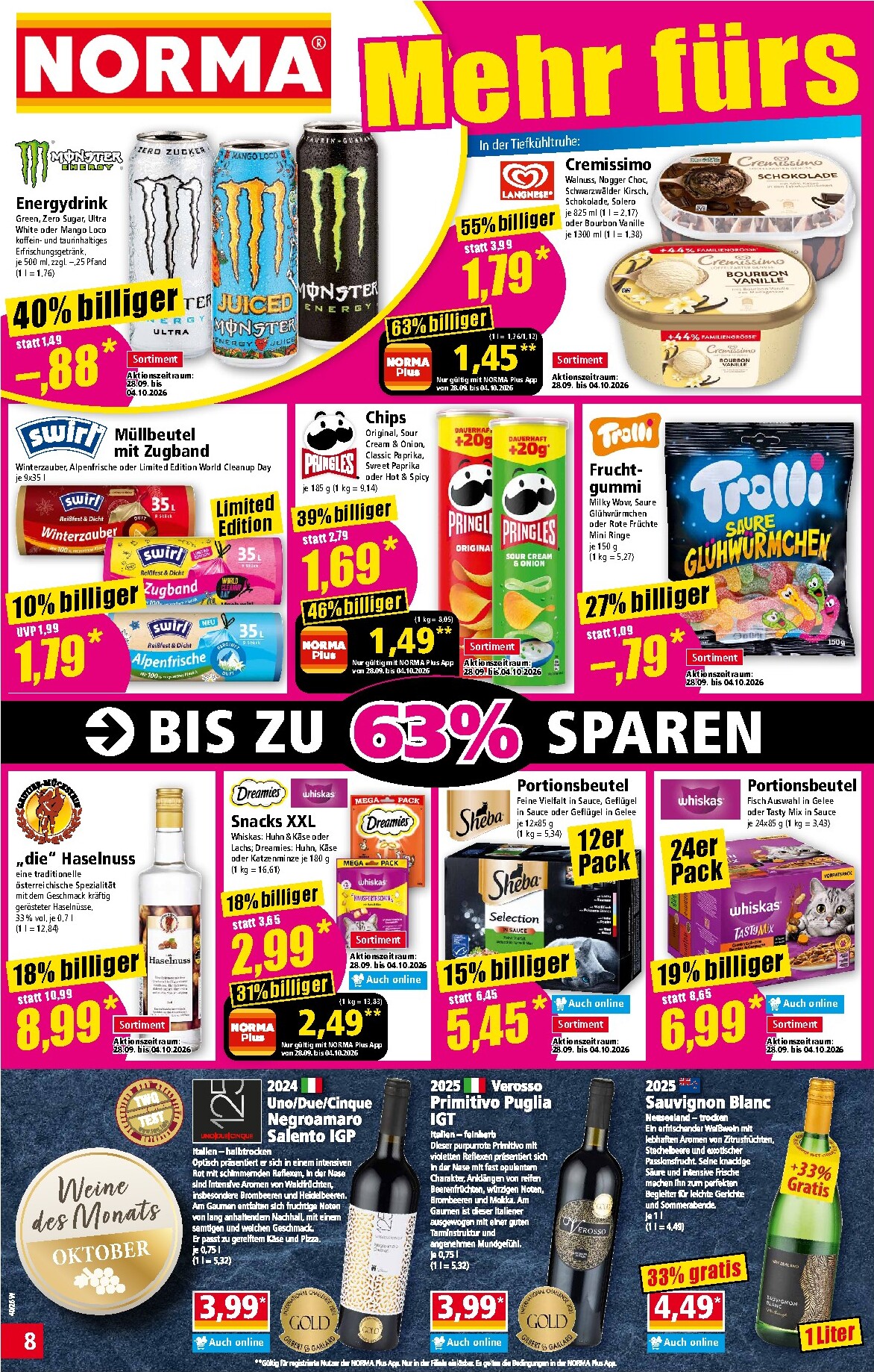 norma - Norma Prospekt – von Montag 28.09.2026 bis Samstag 03.10.2026 - page: 8