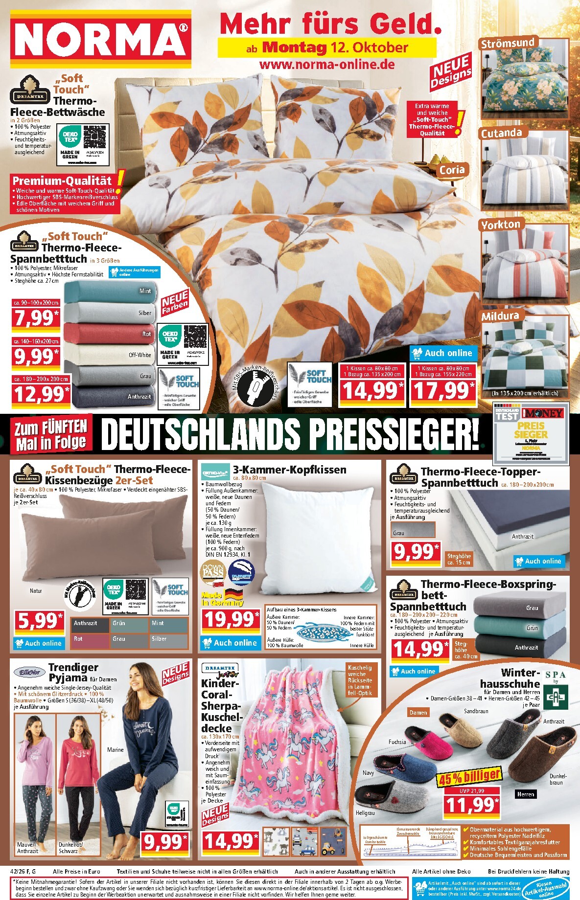 norma - Norma Prospekt – von Montag 12.10.2026 bis Samstag 17.10.2026 - page: 1