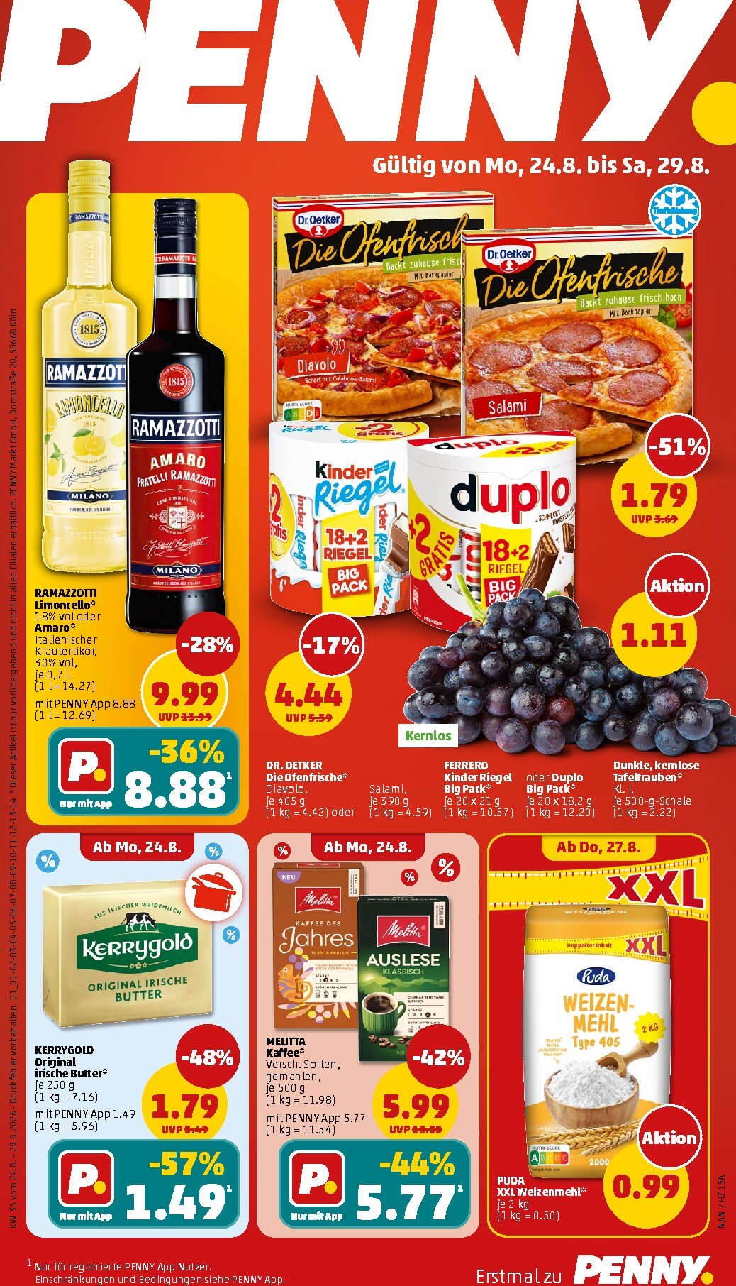 penny - PENNY Prospekt nächste Woche – von Montag 24.08.2026 bis Samstag 29.08.2026