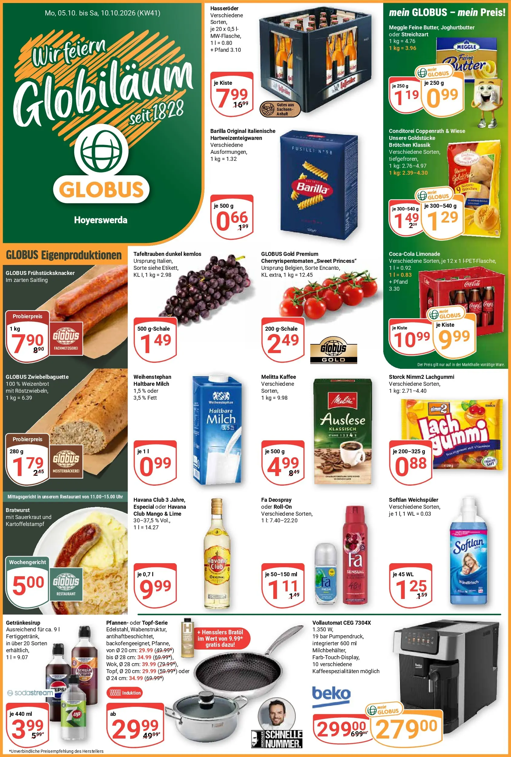 globus - Globus - Hoyerswerda Prospekt – von Montag 05.10.2026 bis Samstag 10.10.2026