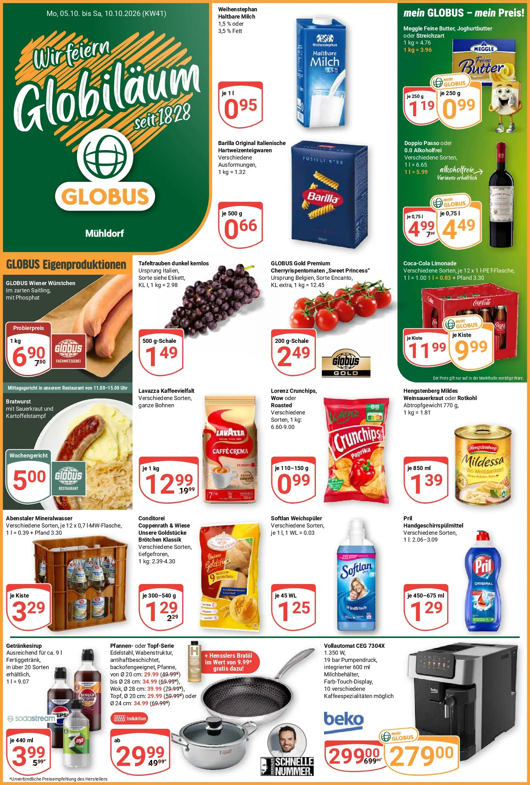 globus - Globus - Mühldorf Prospekt – von Montag 05.10.2026 bis Samstag 10.10.2026