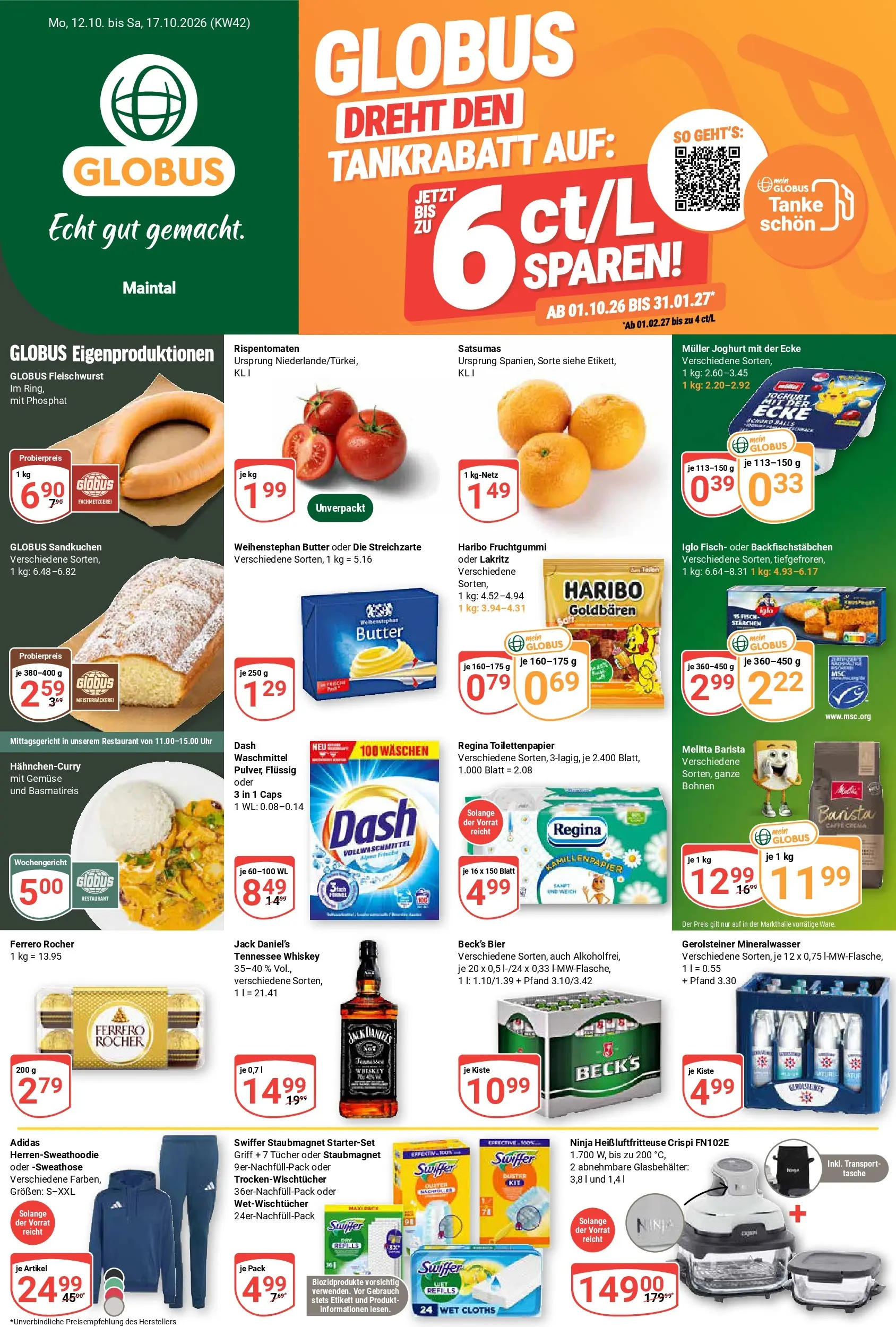 globus - Globus - Maintal Prospekt nächste Woche – von Montag 12.10.2026 bis Samstag 17.10.2026