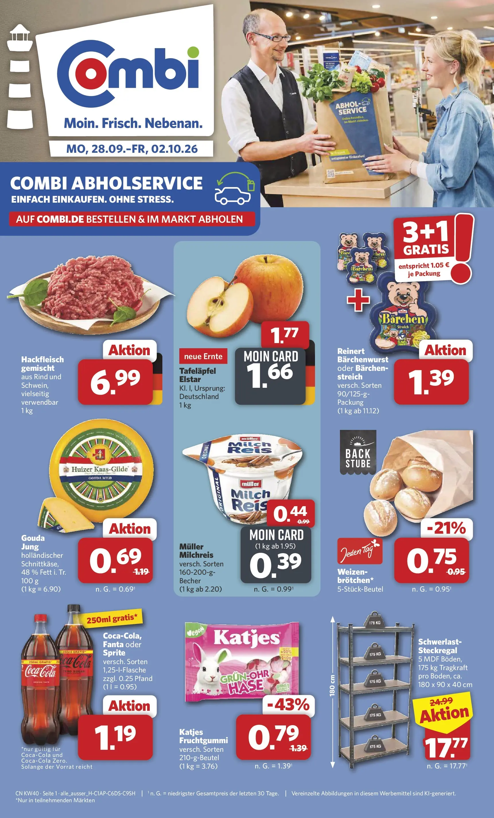 combi - Combi Prospekt – von Montag 28.09.2026 bis Freitag 02.10.2026