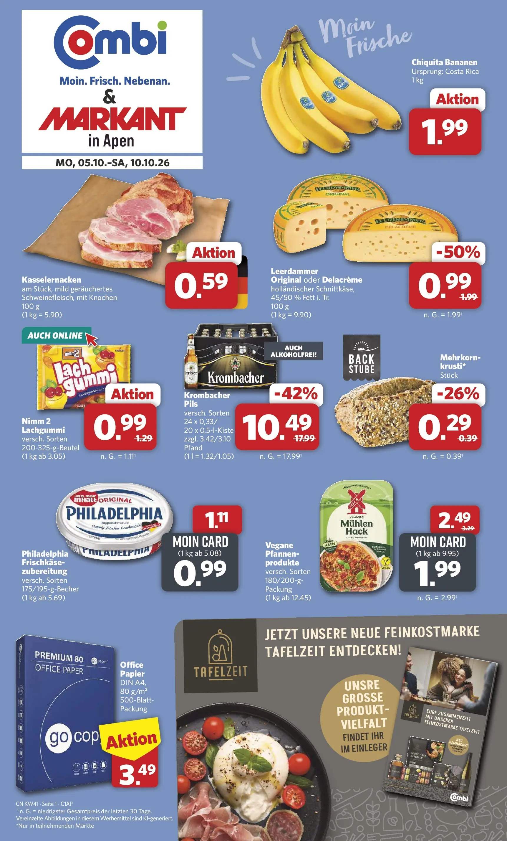 combi - Combi - Apen Prospekt – von Montag 05.10.2026 bis Samstag 10.10.2026 - page: 1