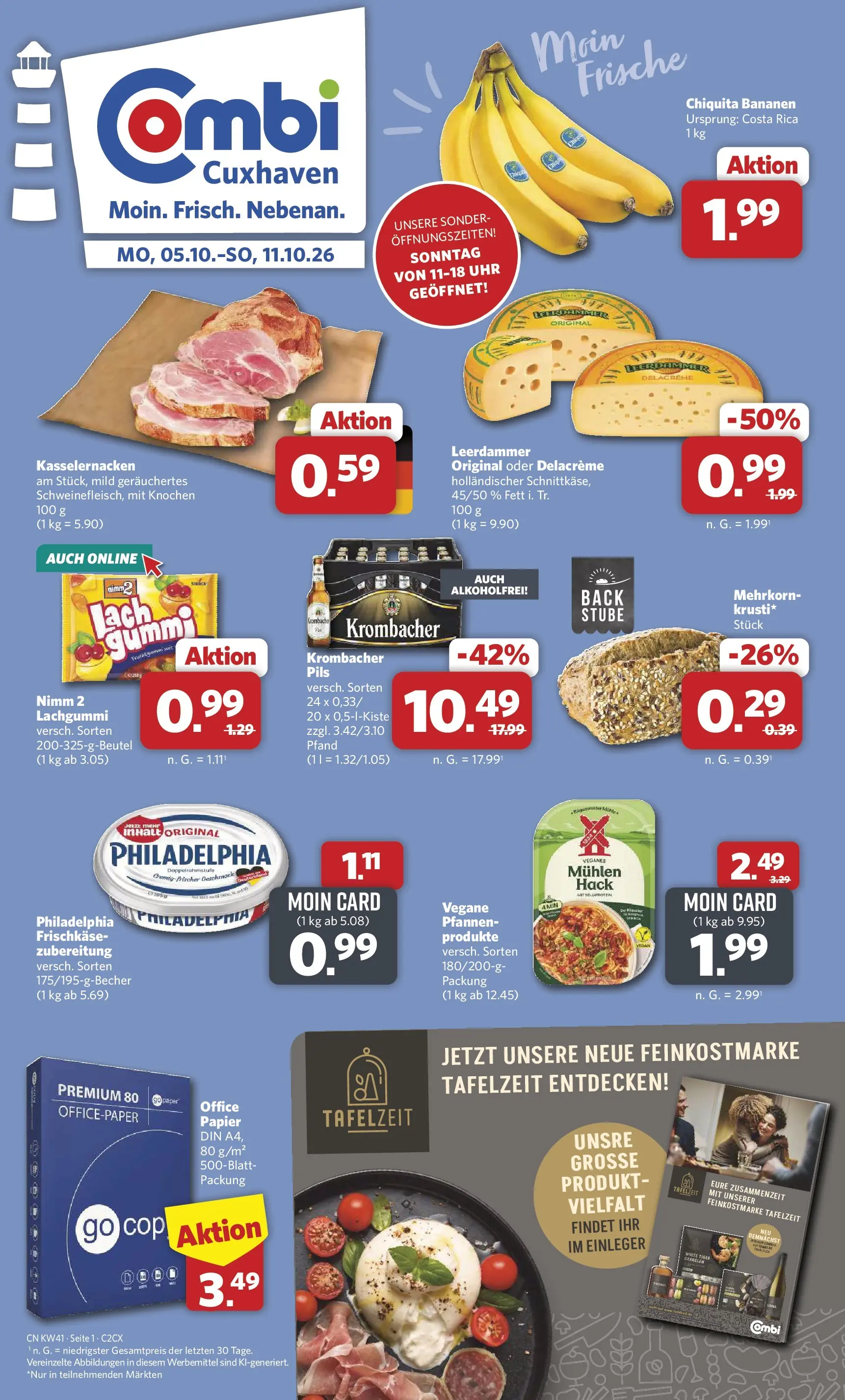 combi - Combi - Cuxhaven Prospekt – von Montag 05.10.2026 bis Sonntag 11.10.2026
