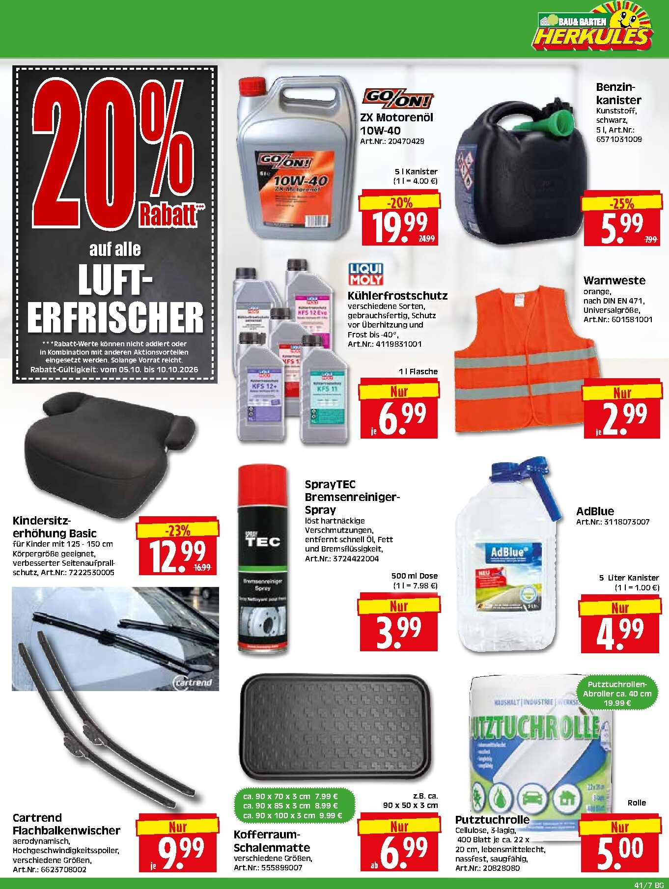 herkules - Herkules - Bau & Garten Prospekt nächste Woche – von Montag 05.10.2026 bis Samstag 10.10.2026 - page: 7
