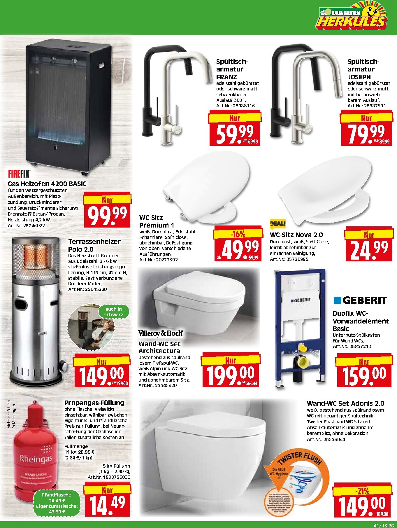 herkules - Herkules - Bau & Garten Prospekt nächste Woche – von Montag 05.10.2026 bis Samstag 10.10.2026 - page: 13