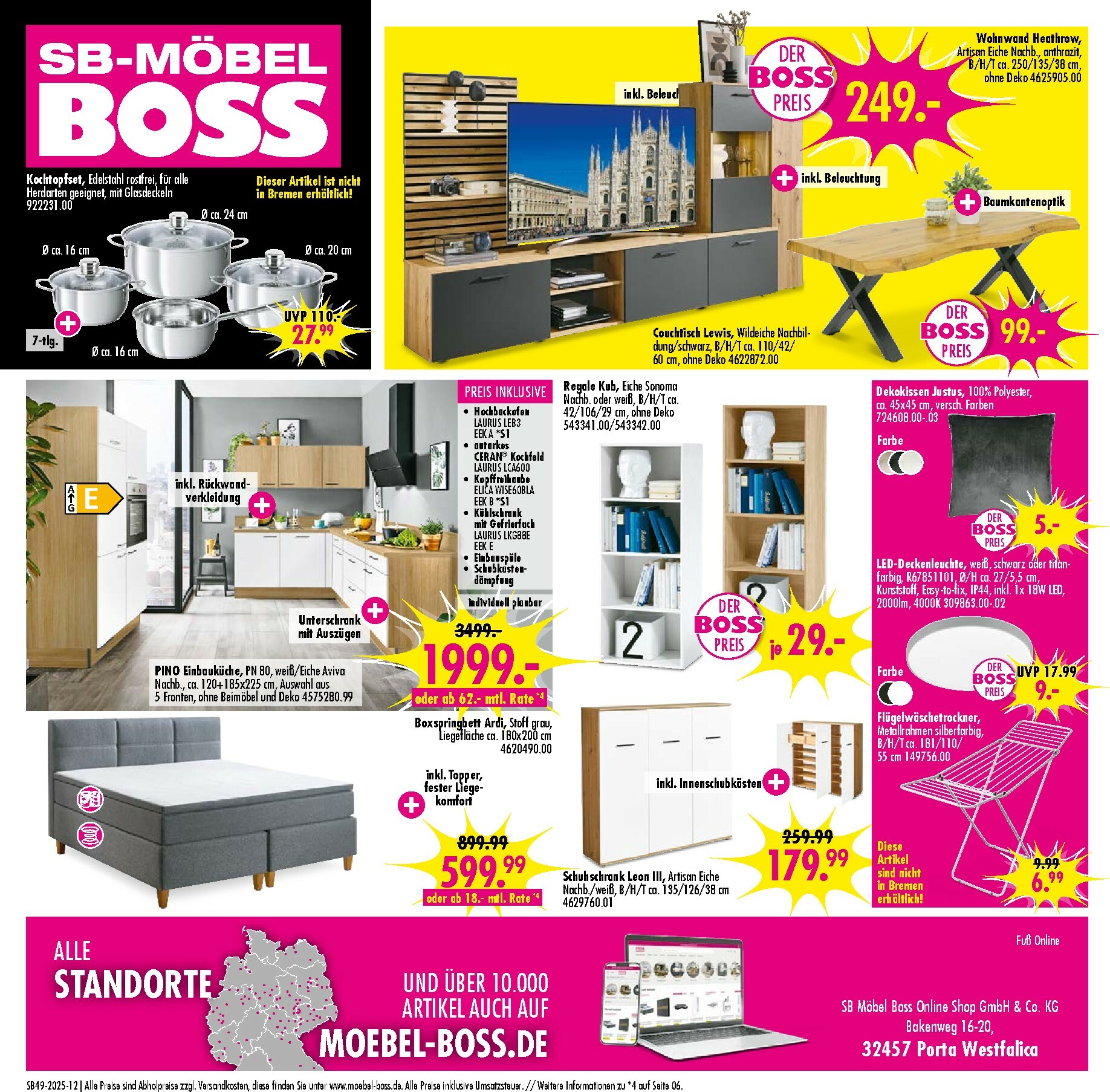 moebel-boss - SB Möbel BOSS-Prospekt gültig vom 28.11. bis 01.12. - page: 7