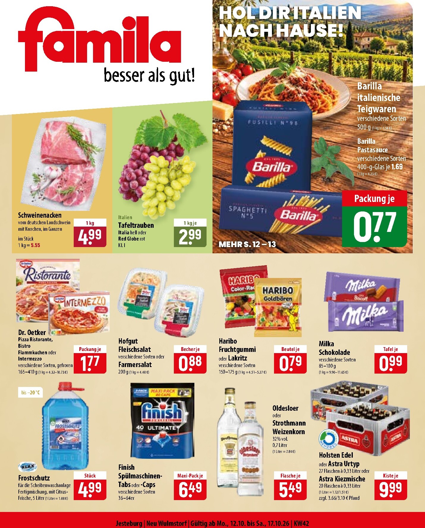 famila-nordost - Famila Nordost Prospekt nächste Woche – von Montag 12.10.2026 bis Samstag 17.10.2026