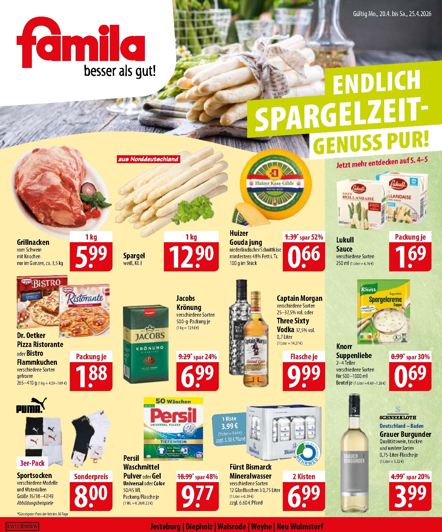 famila-nordost - Famila Nordost Prospekt nächste Woche – von Montag 20.04.2026 bis Samstag 25.04.2026