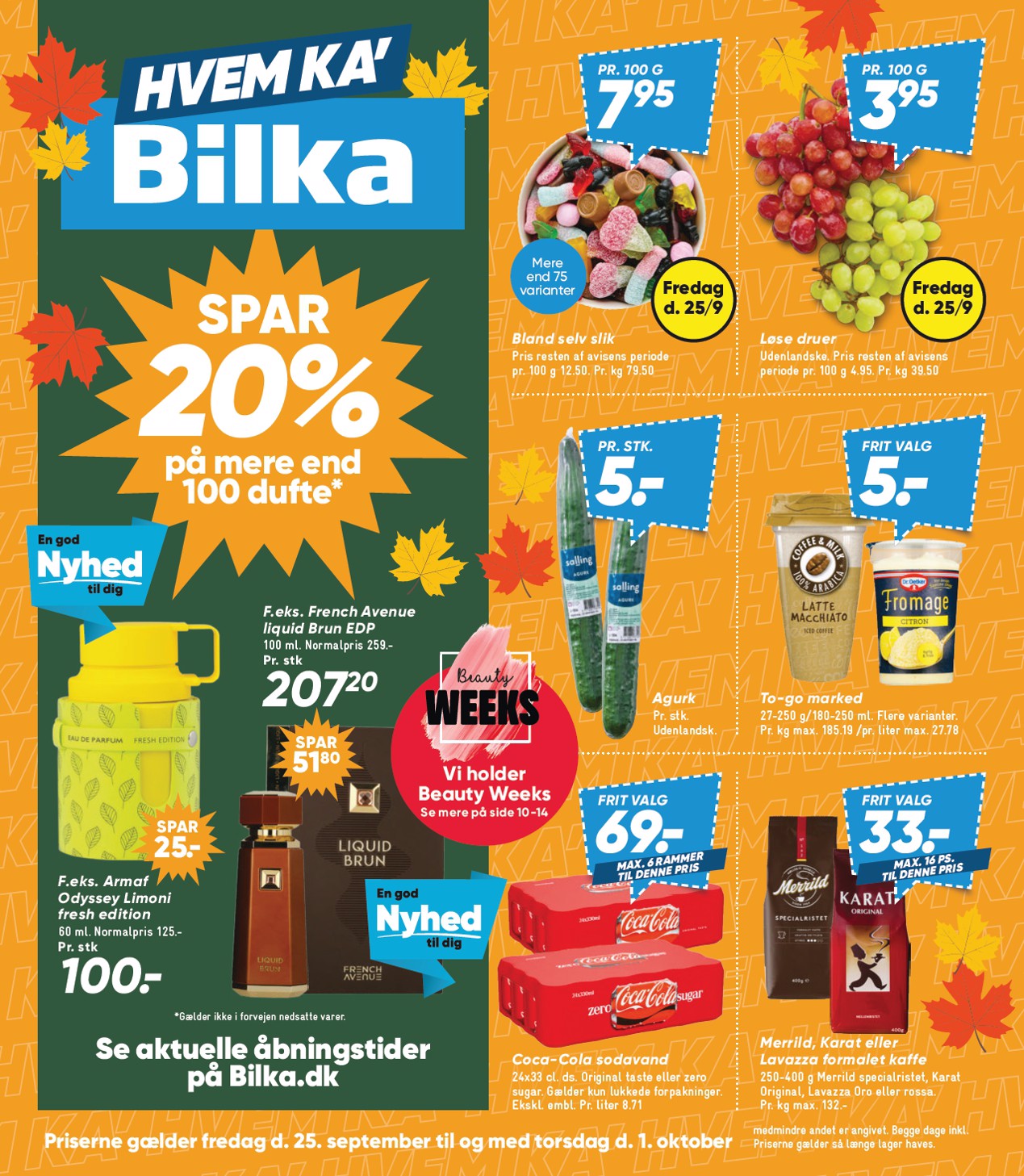 bilka - Bilka tilbudsavis for næste uge fra fredag, 25.09.2026 til torsdag, 01.10.2026