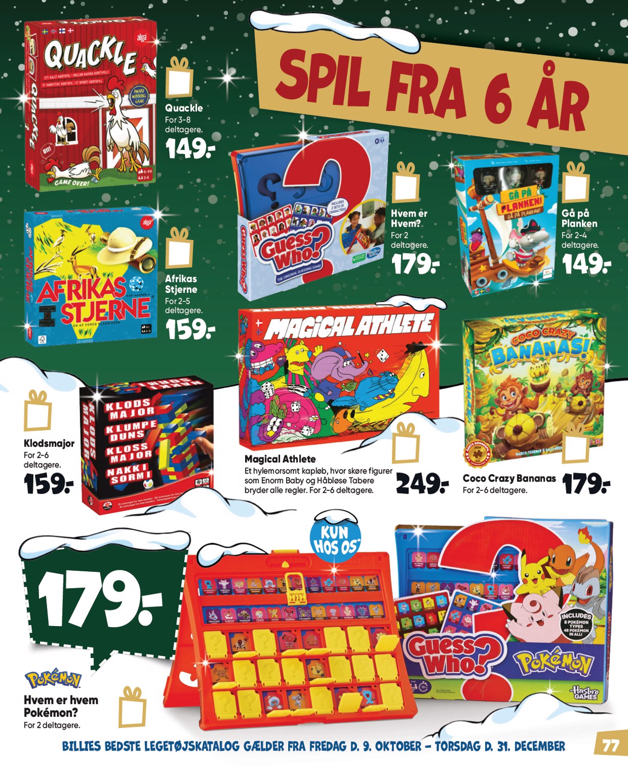 bilka - Aktuel Bilka - Billies bedste legetøjskatalog tilbudsavis fra fredag, 09.10.2026 til torsdag, 31.12.2026 - page: 77