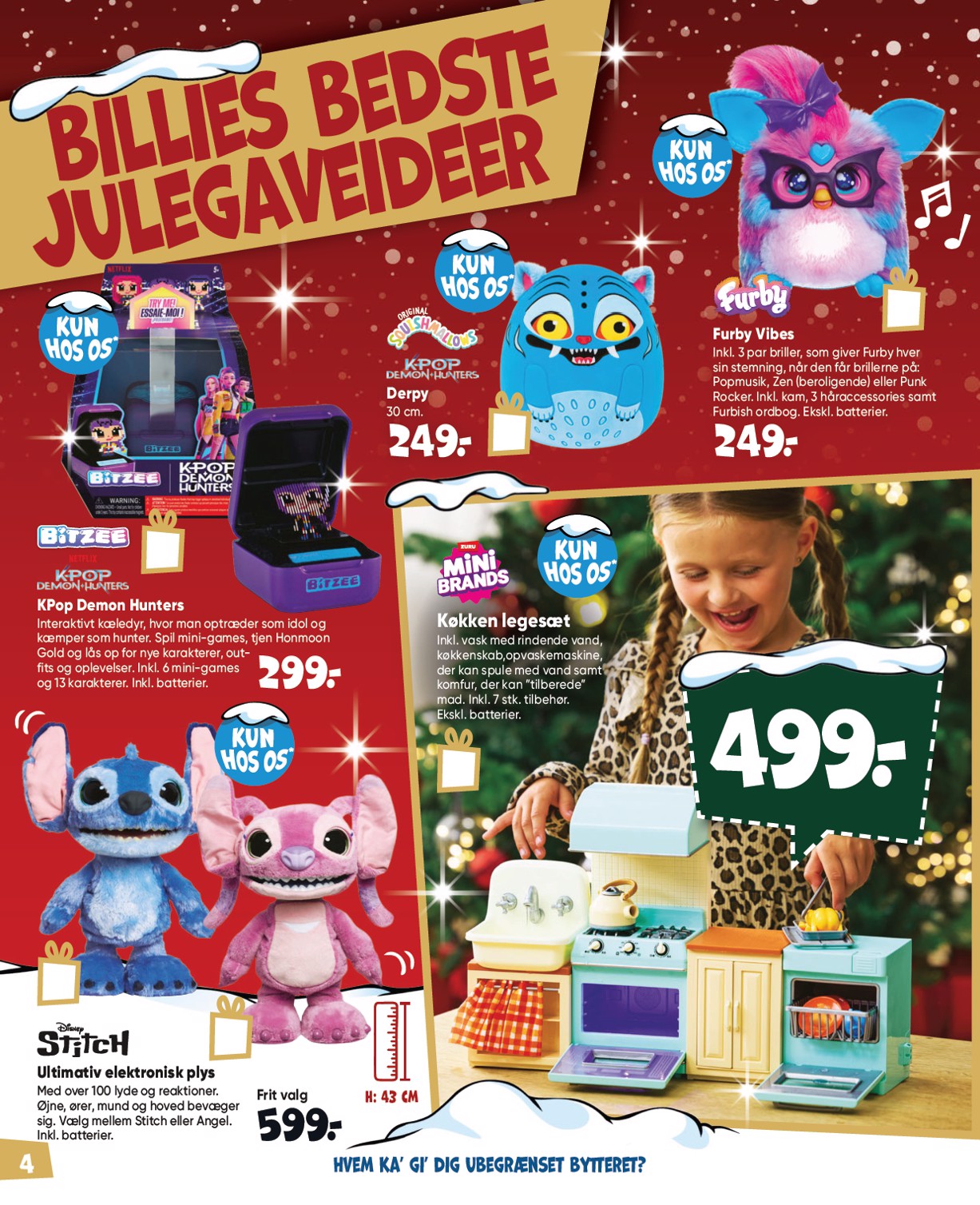 bilka - Aktuel Bilka - Billies bedste legetøjskatalog tilbudsavis fra fredag, 09.10.2026 til torsdag, 31.12.2026 - page: 4
