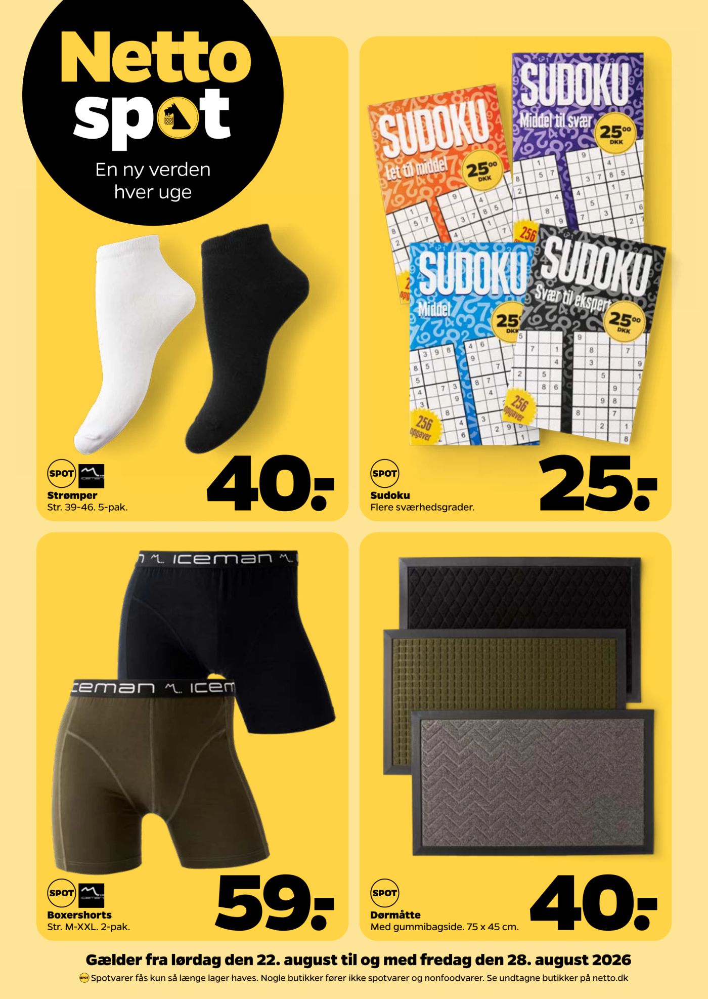 netto - Aktuel Netto - Non Food tilbudsavis fra lørdag, 22.08.2026 til fredag, 28.08.2026
