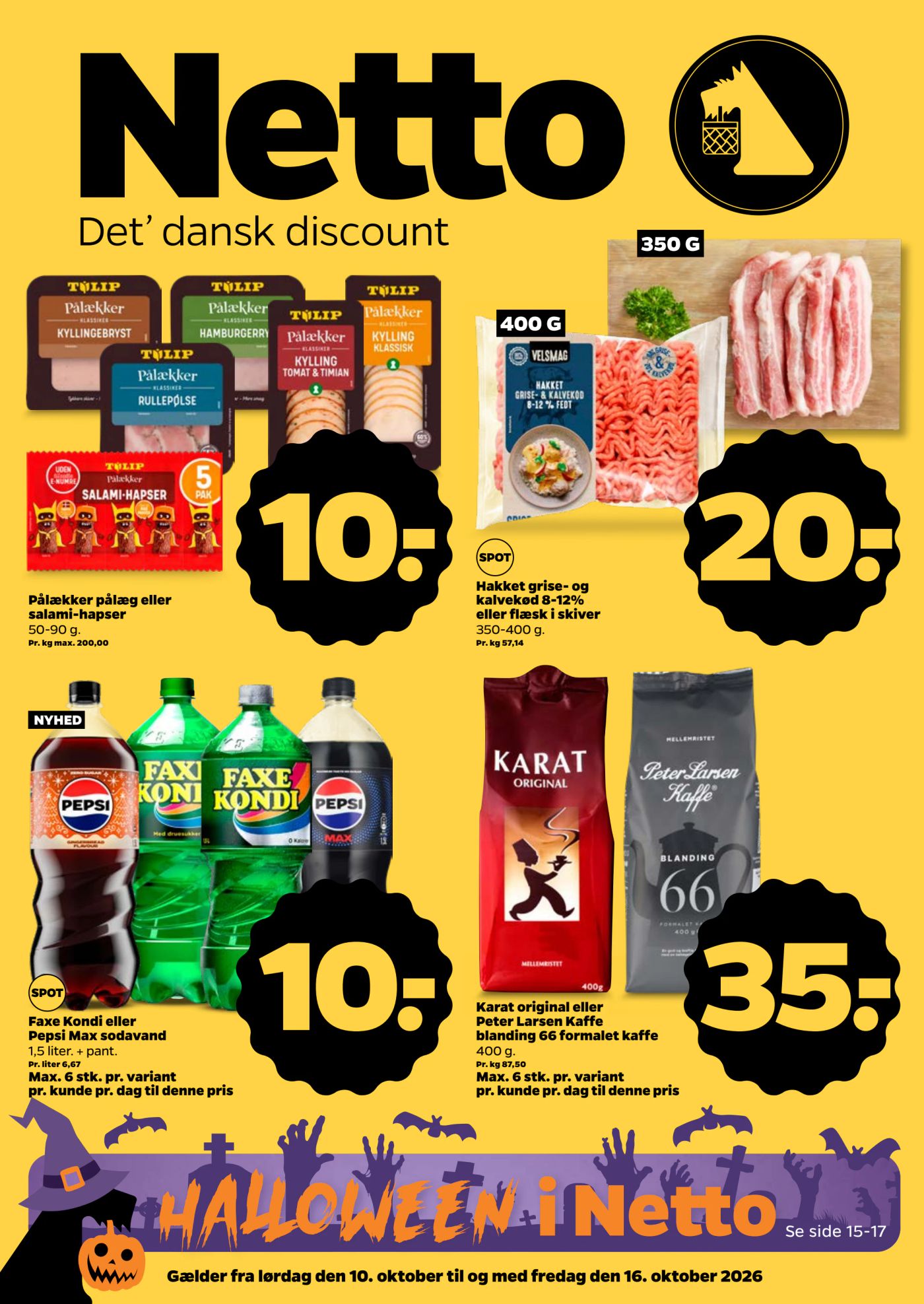 netto - Netto tilbudsavis for næste uge fra lørdag, 10.10.2026 til fredag, 16.10.2026 - page: 1